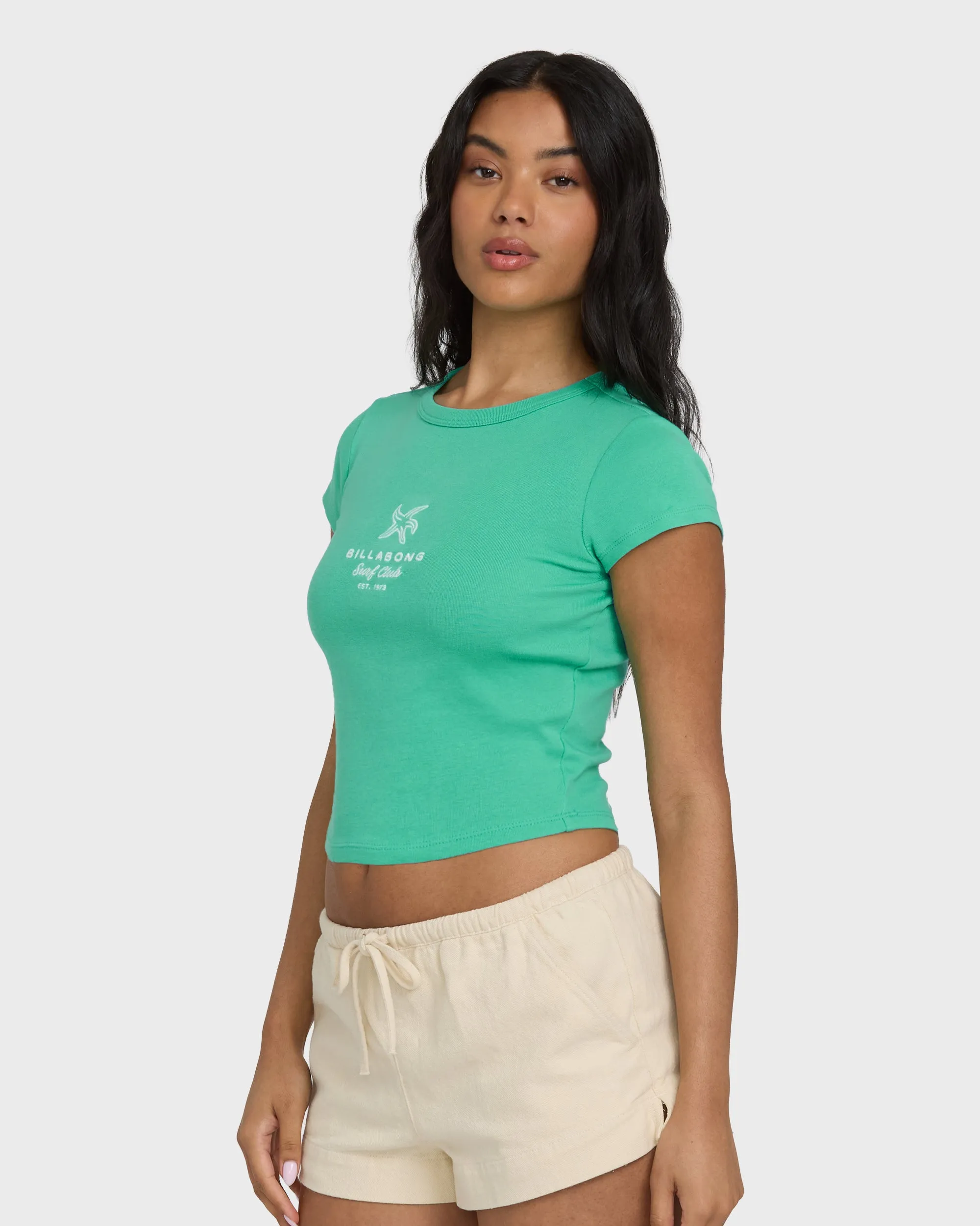 Summer Icons Short Sleeve Knit T-Shirt - Green Tropics sold by Billabong product image thumbnail 3