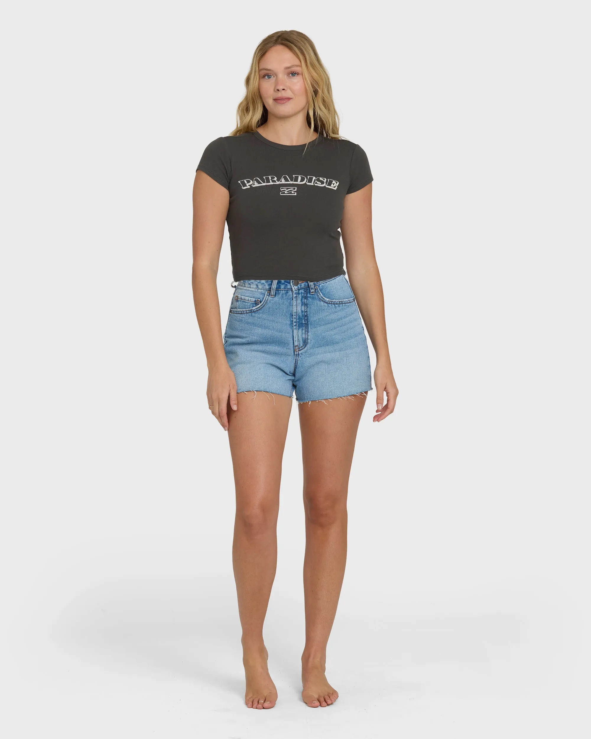 Off We Go Short Sleeve Knit T-Shirt - Off Black sold by Billabong product image thumbnail 4