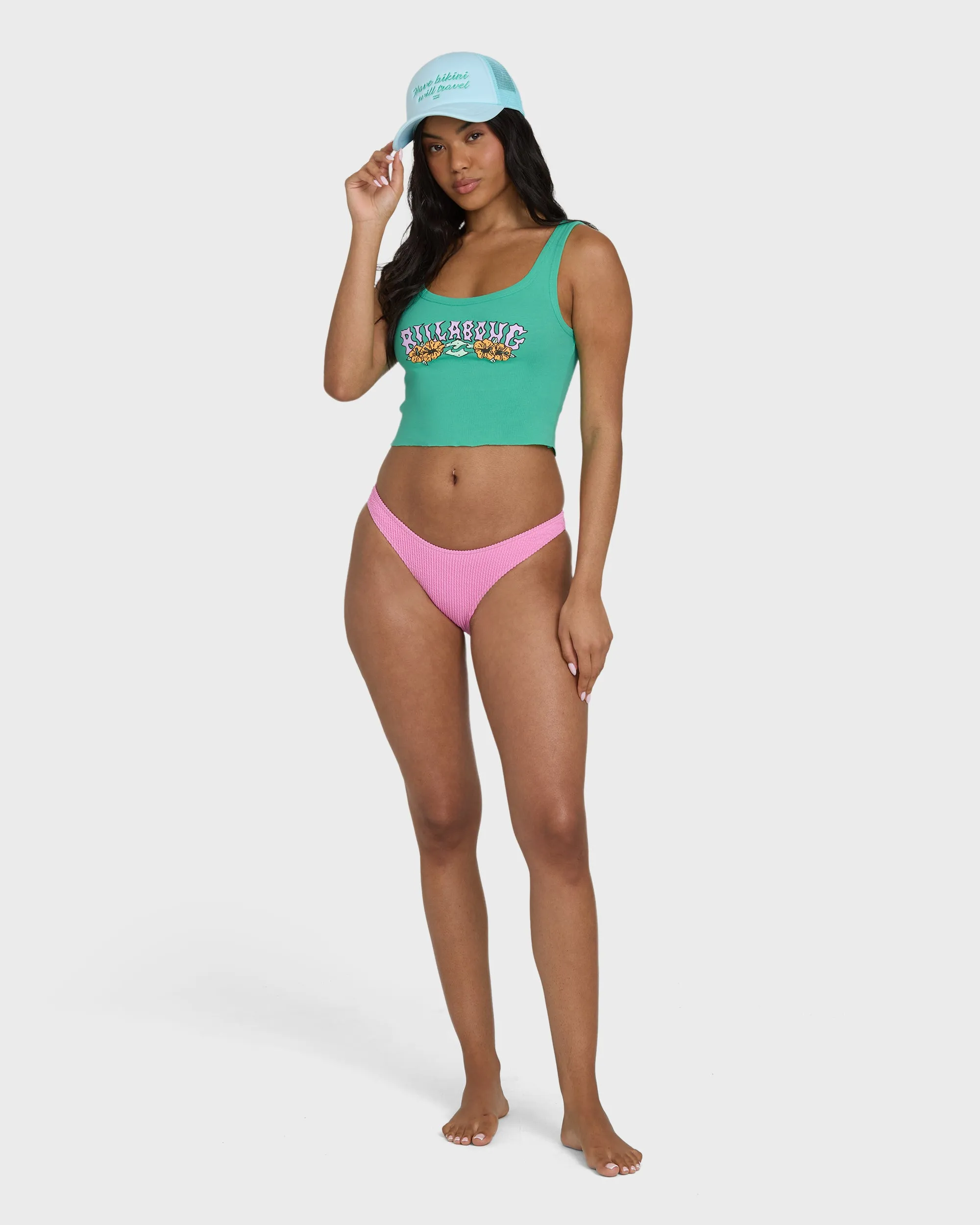 Hibiscus Minds Tank Top - Green Tropics sold by Billabong product image thumbnail 4