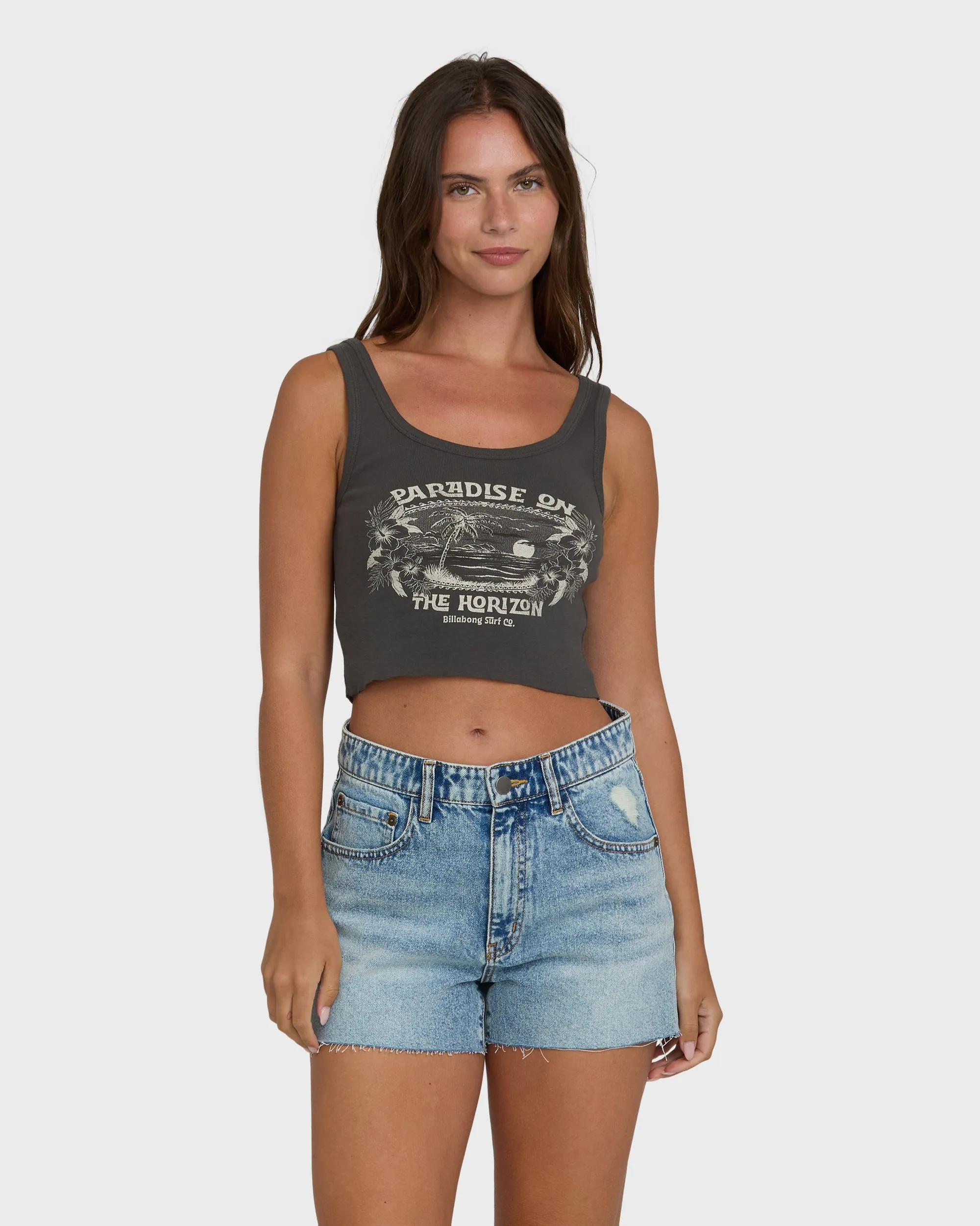 All Day Paradise Tank Top - Off Black sold by Billabong