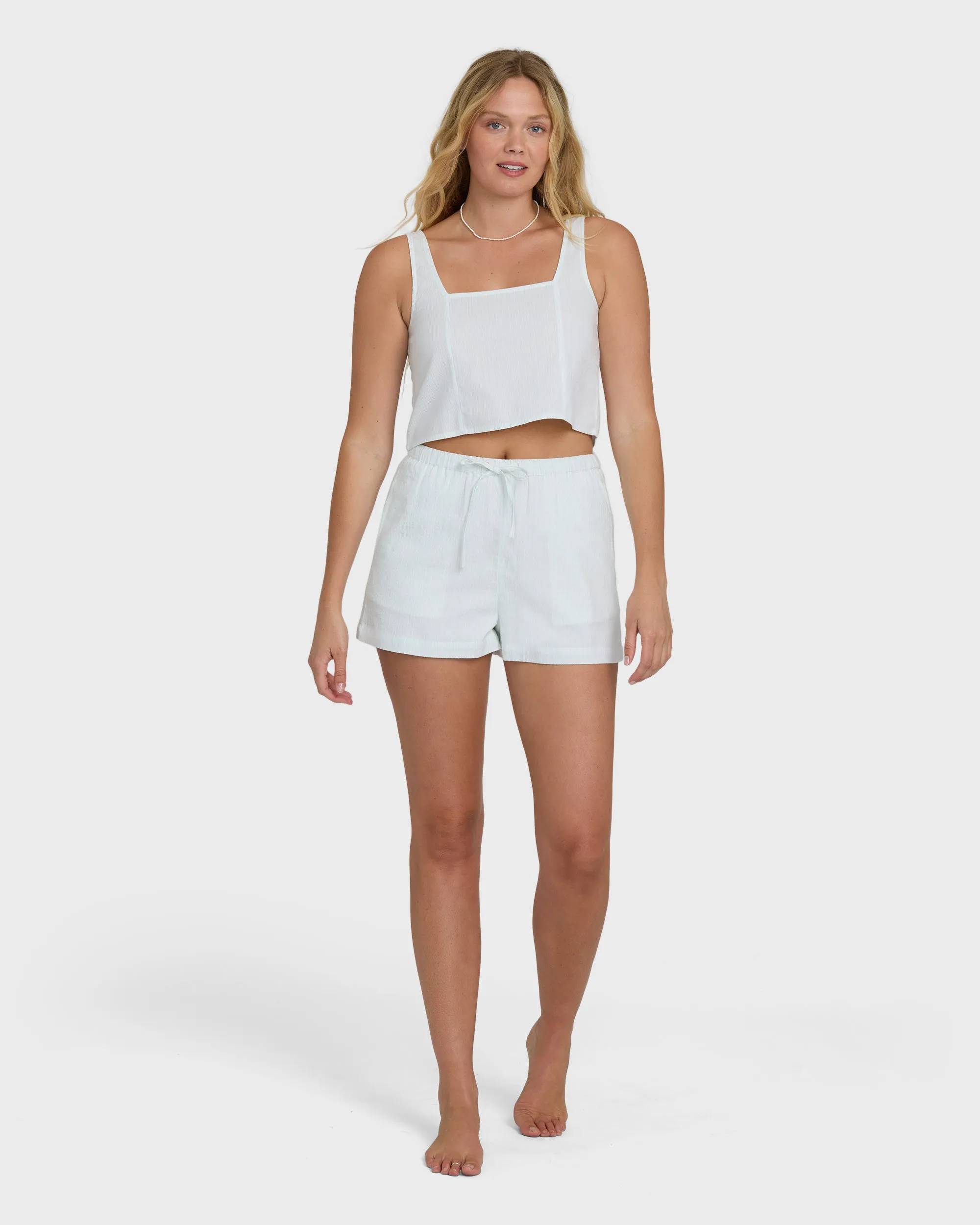 Wanderer Seersucker Stripe Woven Shorts - Clearwater sold by Billabong product image thumbnail 4