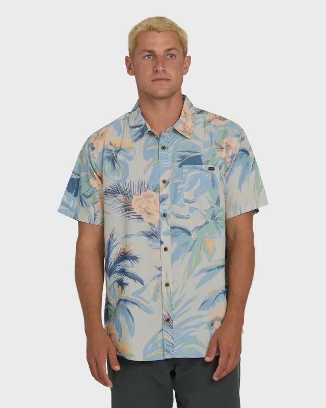 Sundays Lounge Short Sleeve Woven Shirt - Blue Horizon made by Billabong