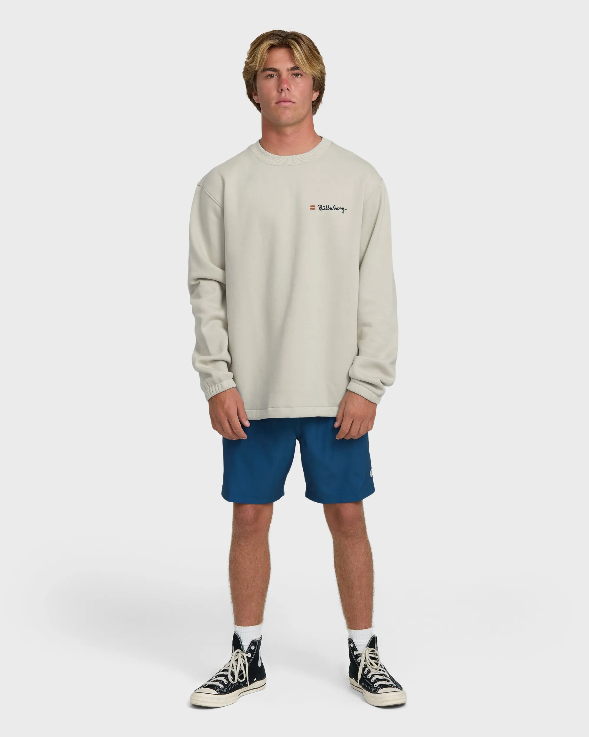 Compass Crewneck Sweatshirt - Dove sold by Billabong product image thumbnail 4