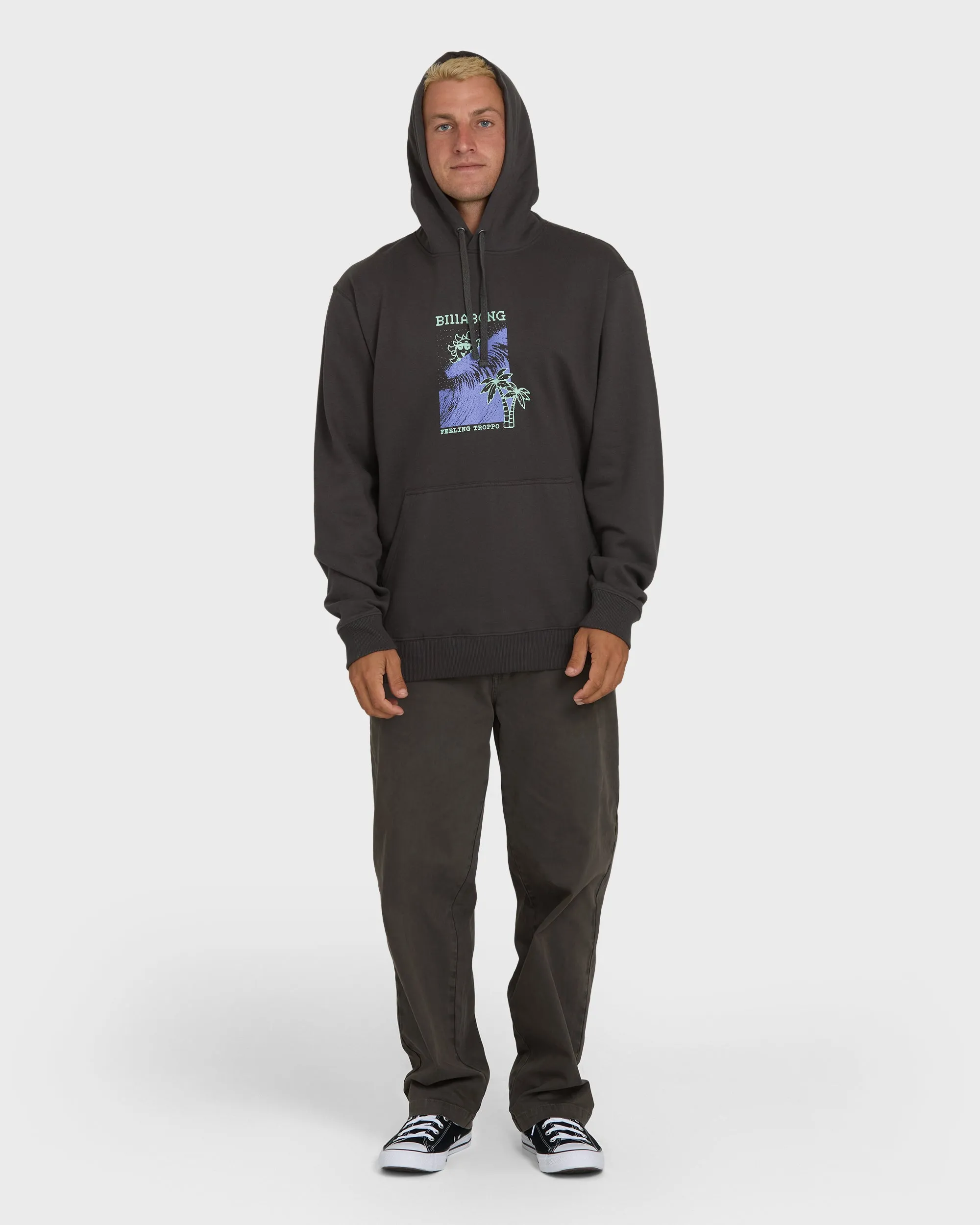 Short Sands Pullover Hoodie - Raven sold by Billabong product image thumbnail 4