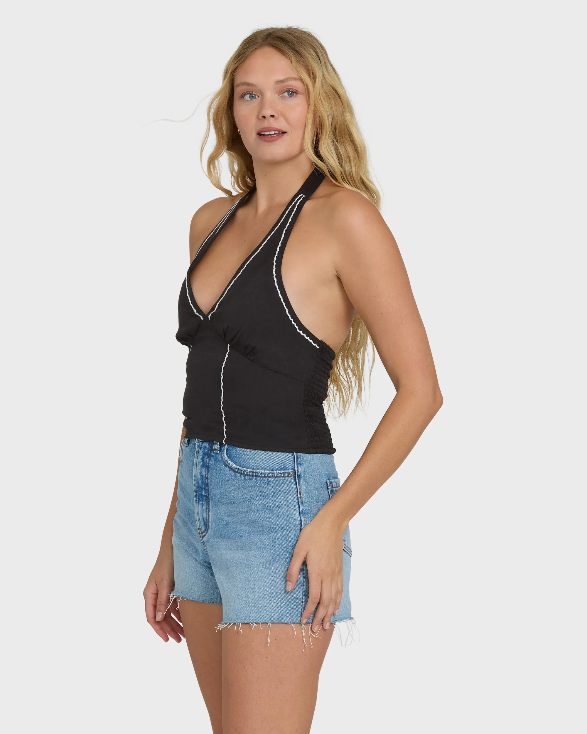Sunny Sometimes Solid Tank Top - Black Sands sold by Billabong product image thumbnail 3
