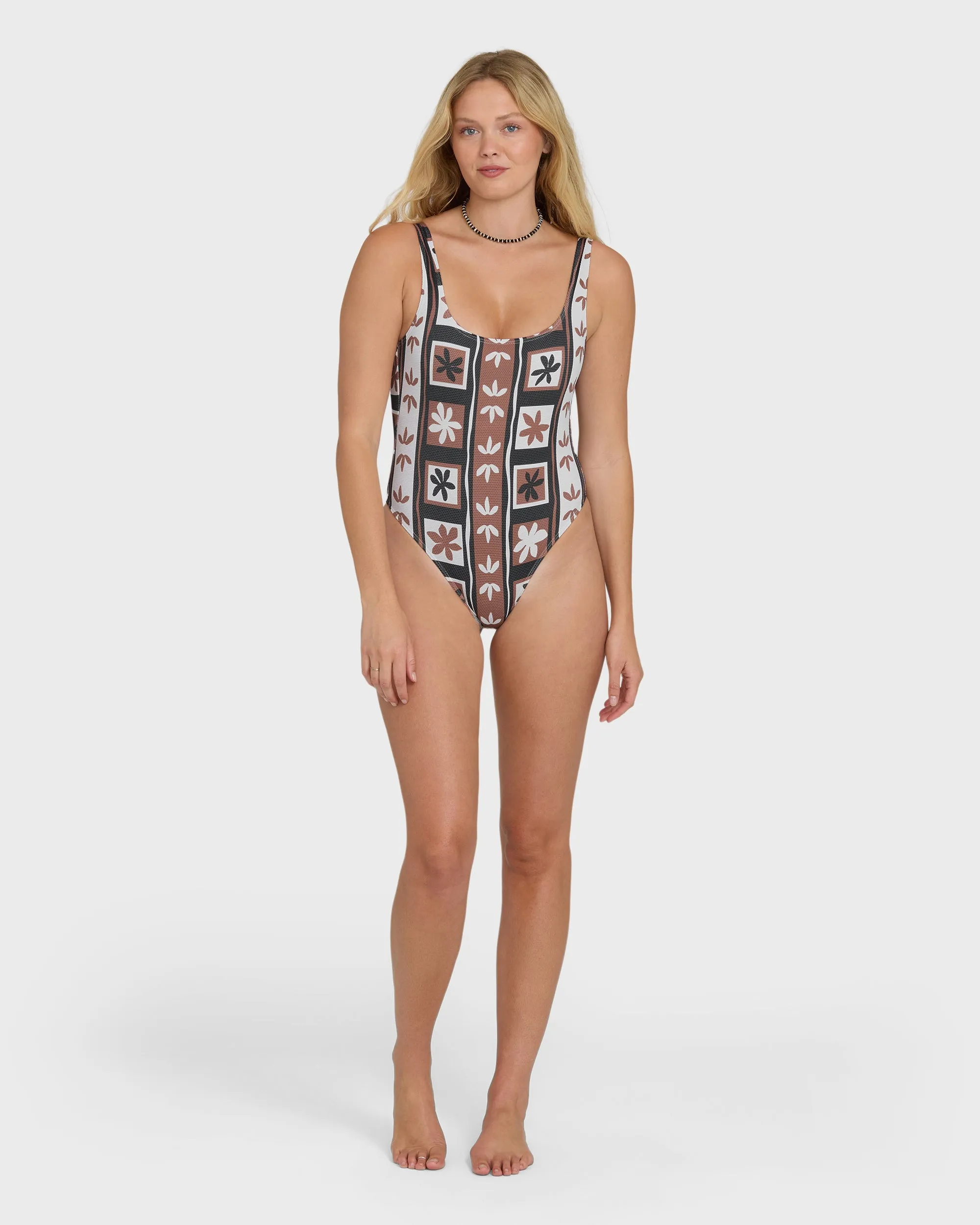 Stay Grounded Tanker One Piece Swimsuit - Brown Stone sold by Billabong product image thumbnail 4