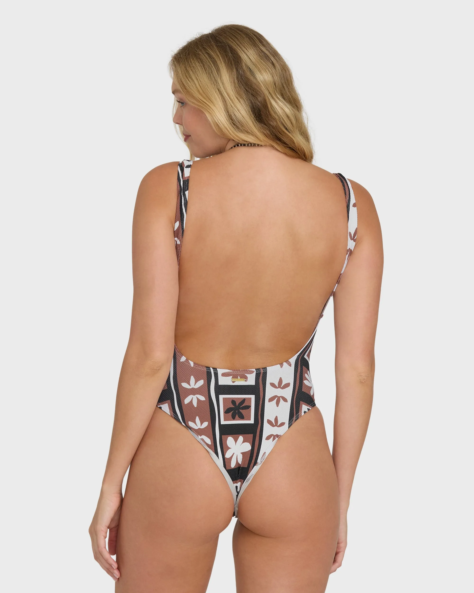 Stay Grounded Tanker One Piece Swimsuit - Brown Stone sold by Billabong product image thumbnail 2