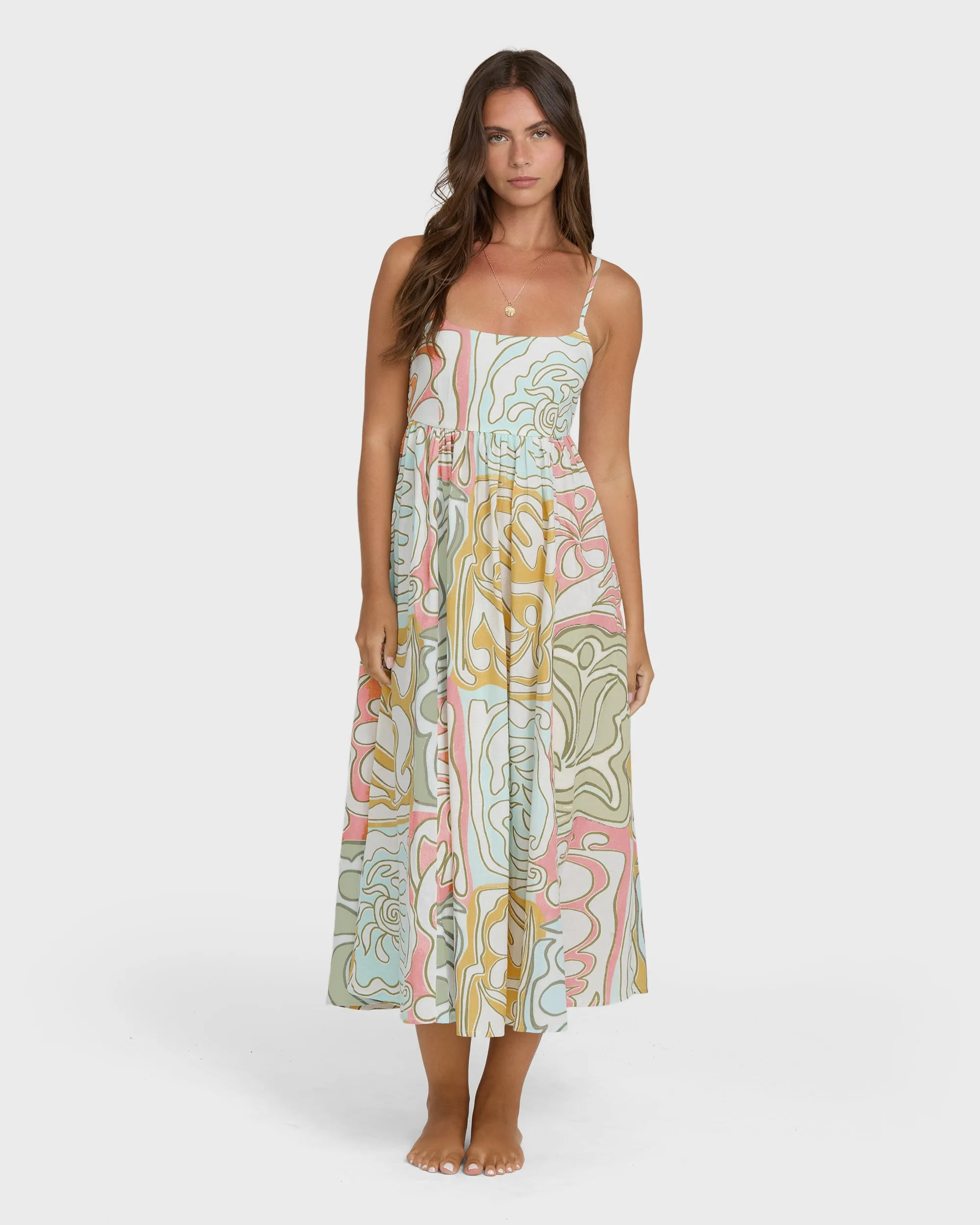 Island Life Midi Dress - Clearwater sold by Billabong