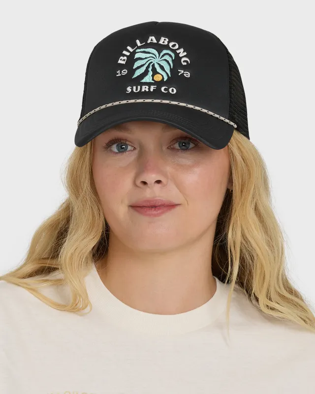Grandpa Trucker Hat - Off Black made by Billabong
