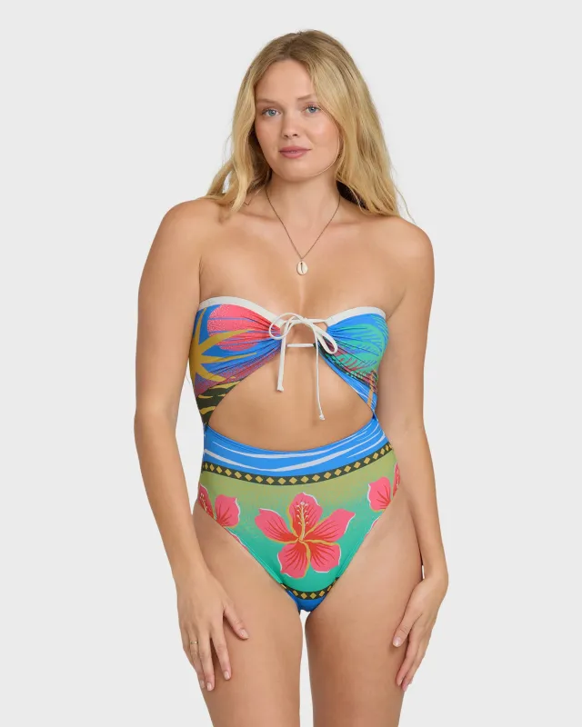 Midnight Tropics Andrew Hawaii Swimsuit - True Blue made by Billabong