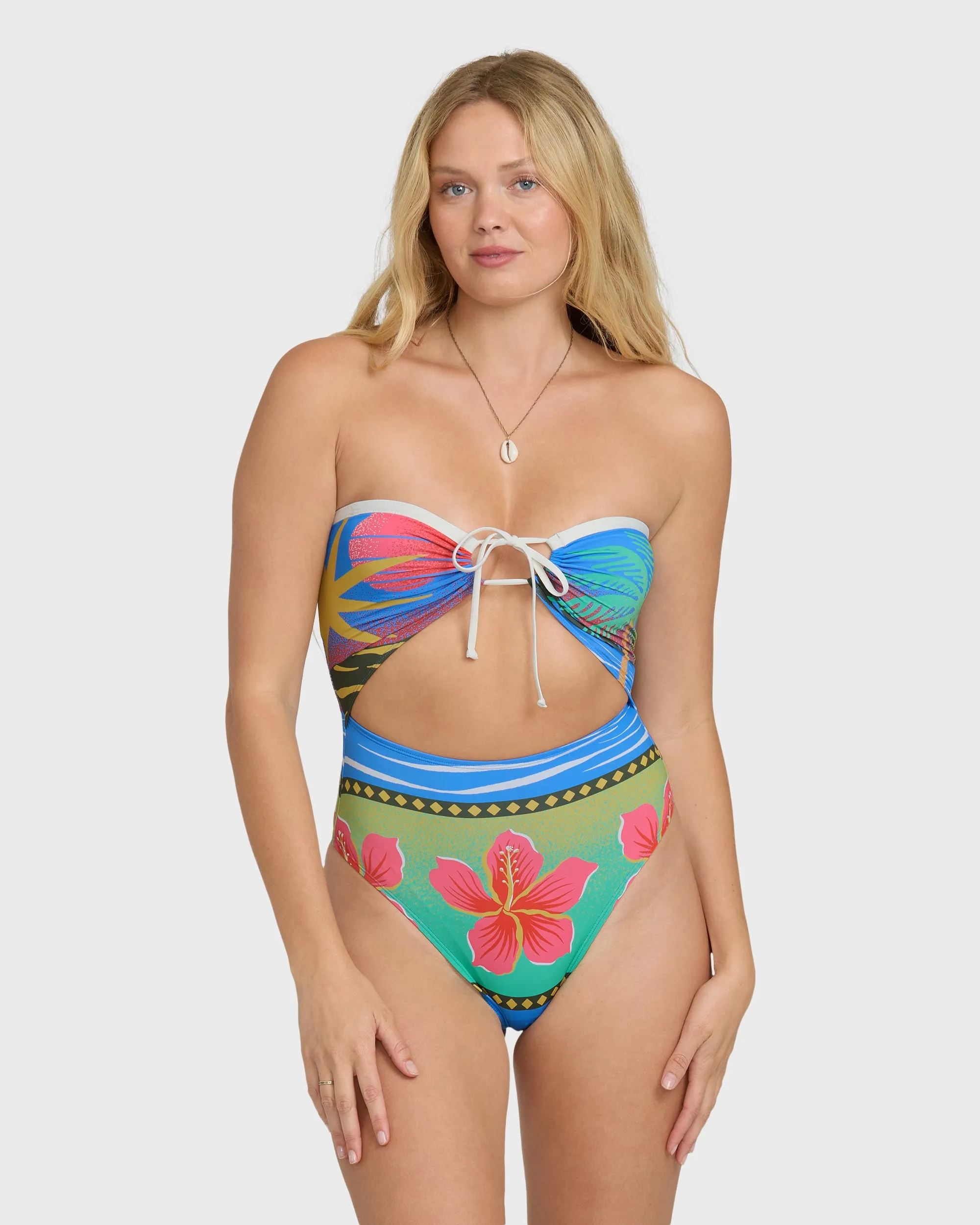 Midnight Tropics Andrew Hawaii Swimsuit - True Blue sold by Billabong