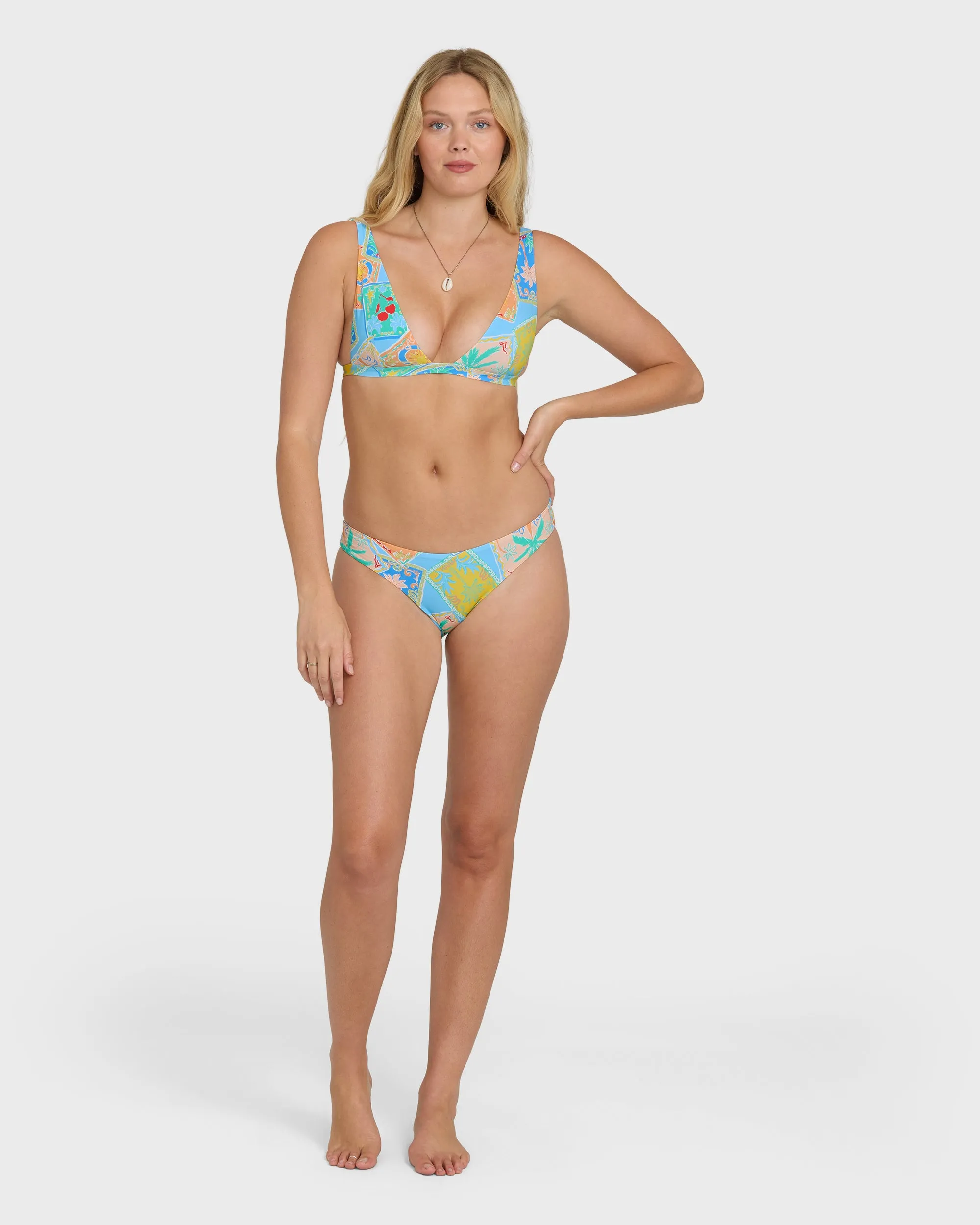Coastal Cruise Sunni Plunge Tank Top - Dream Blue sold by Billabong product image thumbnail 4