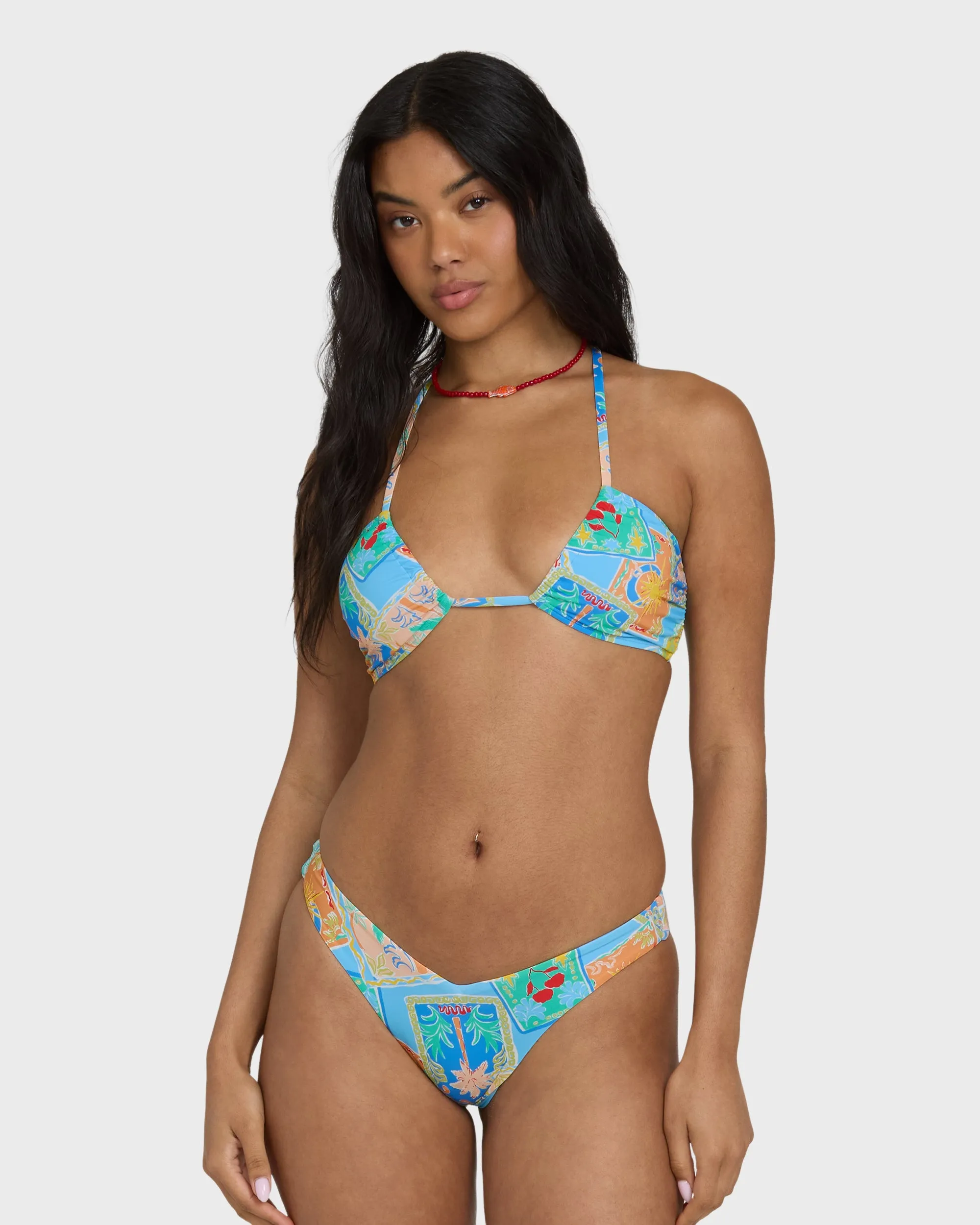 Coastal Cruise Drew Bandeau Bikini Top - Dream Blue sold by Billabong