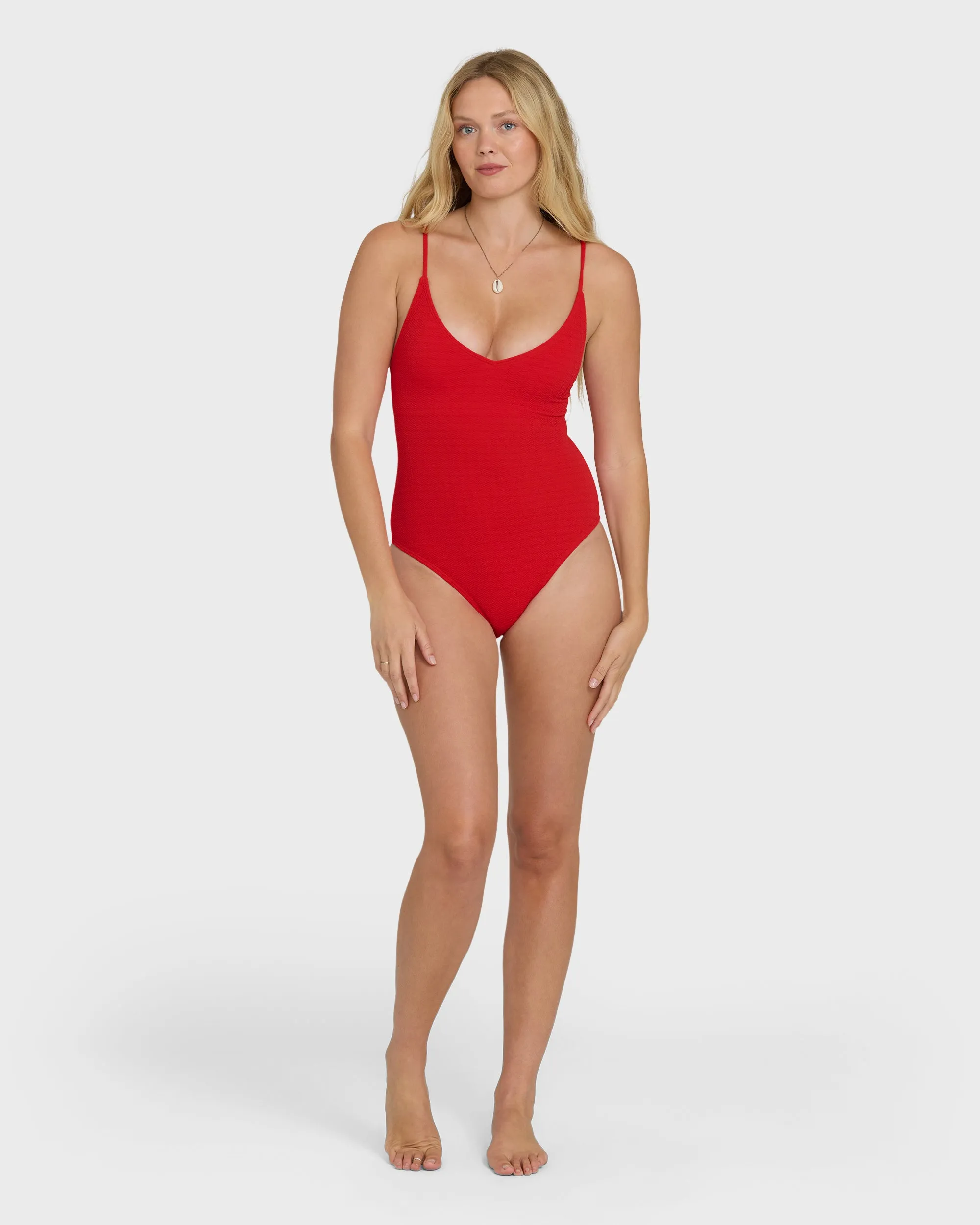 Rising Tide Strappy One Piece Swimsuit - Fiesta Red sold by Billabong product image thumbnail 4