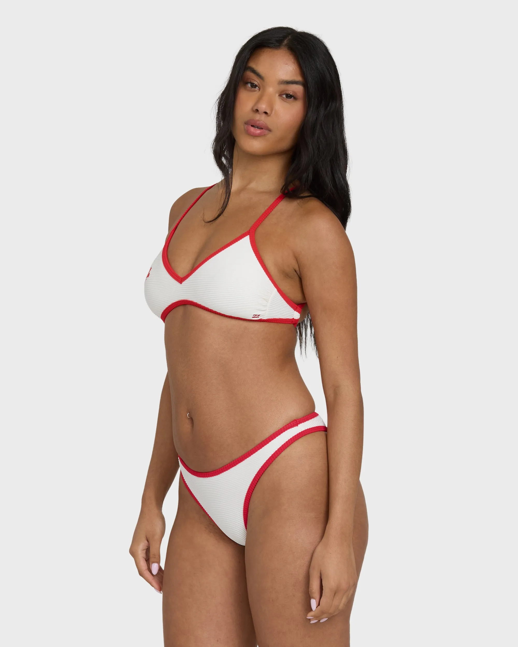 Picnic V Cross-Back Bralette Bikini Top - Salt Crystal sold by Billabong product image thumbnail 3