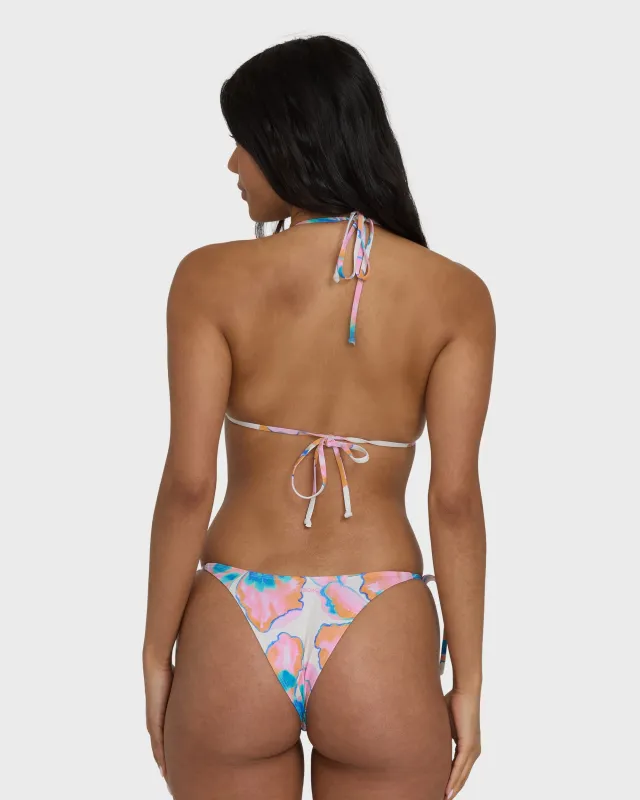 Sweet Escape Tie-Side Skimpy Bikini Bottoms - Salt Crystal made by Billabong