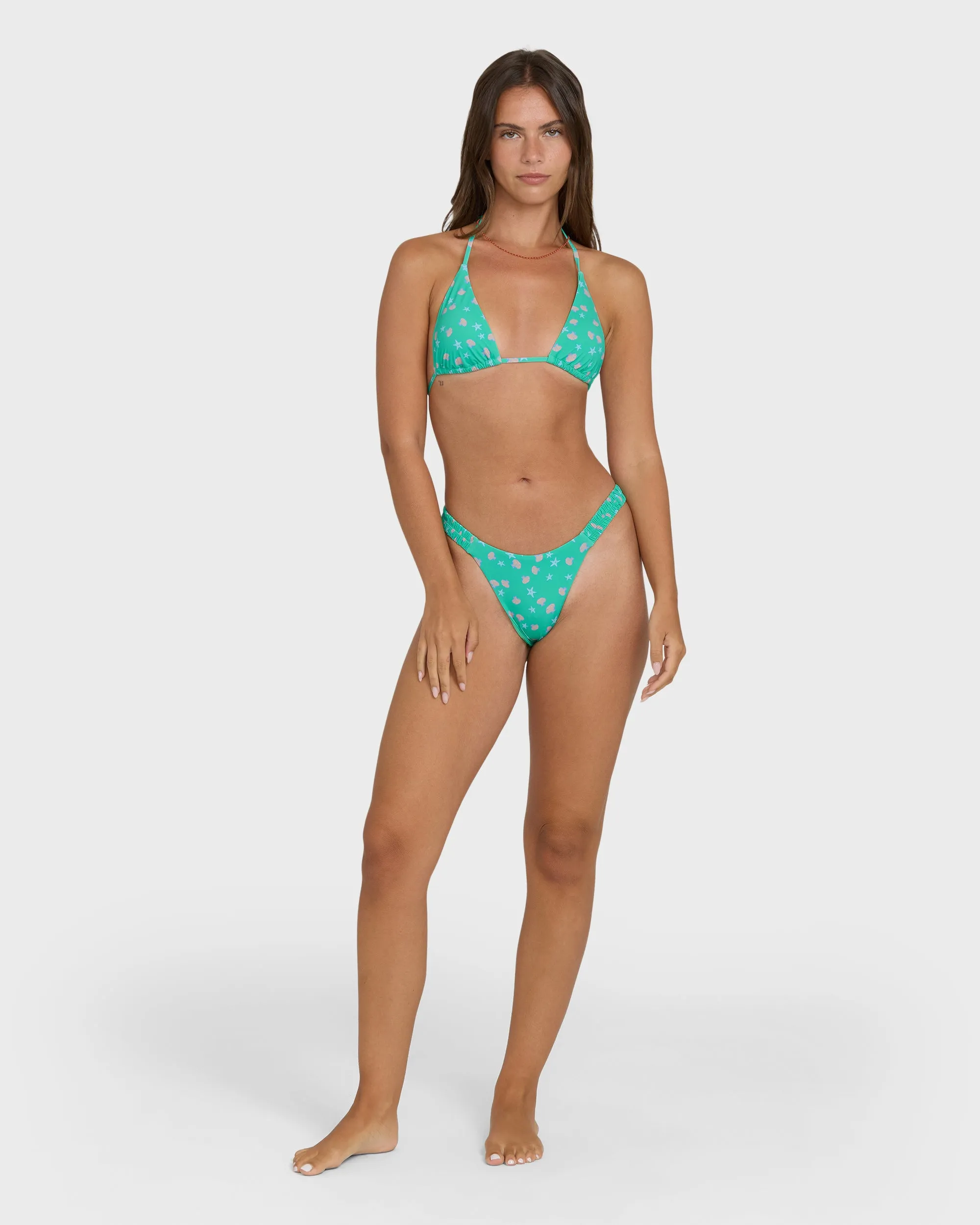 Ship Wrecked Multi Triangle Bikini Top - Green Tropics sold by Billabong product image thumbnail 4