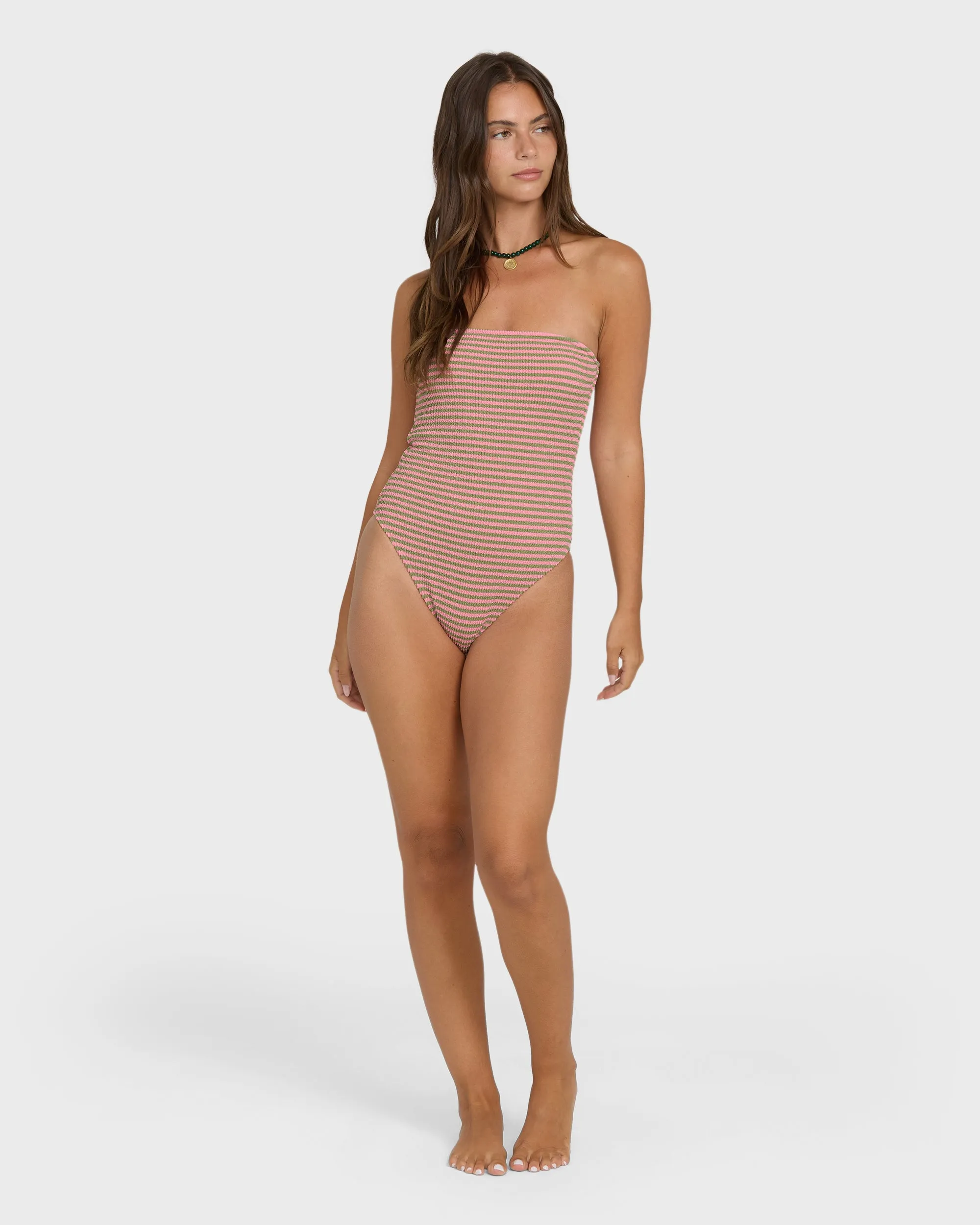 Summer Hi Yarn-Dyed Tully One Piece Swimsuit - Cedar sold by Billabong product image thumbnail 5
