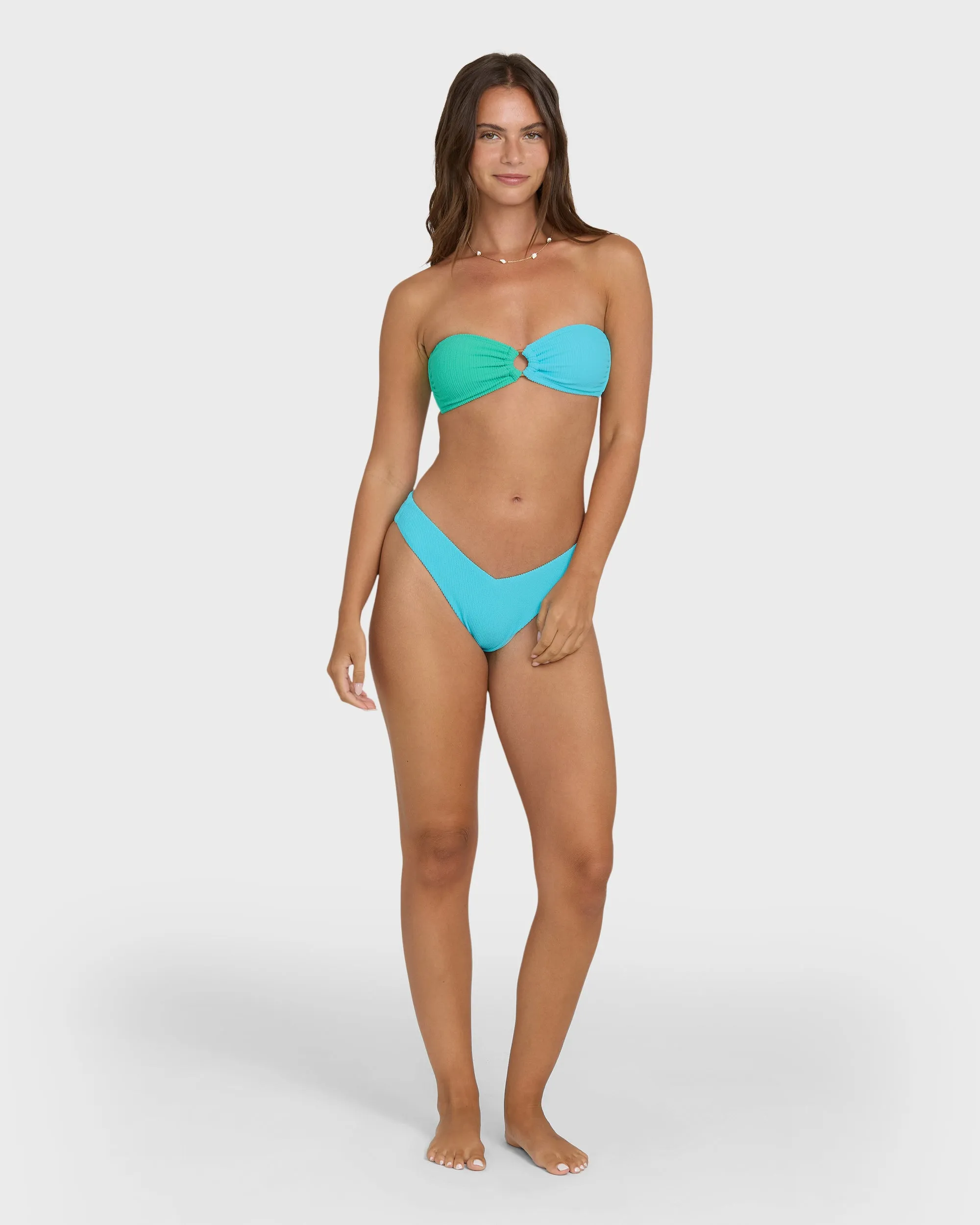 Sunrays Color Block Rio Bandeau Bikini Top - Ocean Spray sold by Billabong product image thumbnail 4