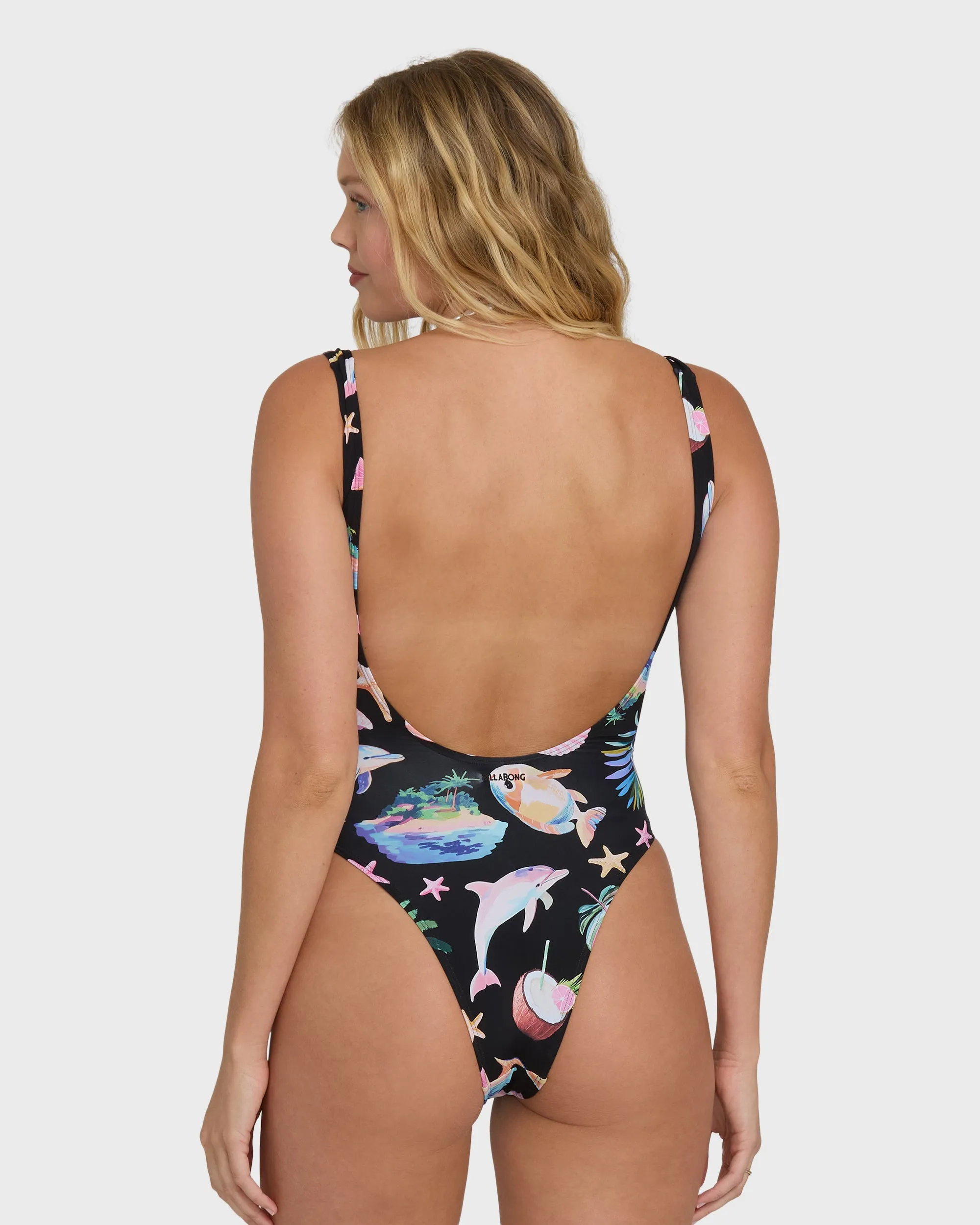 Party Wave Tanker One Piece Swimsuit - Black Pebble sold by Billabong product image thumbnail 2