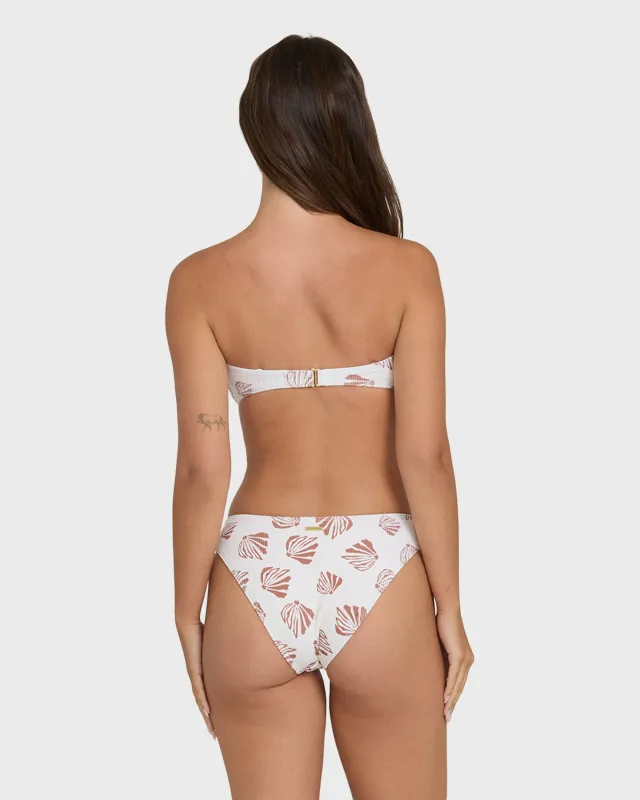 Sandy Shells Bondi Bikini Bottoms - Salt Crystal made by Billabong