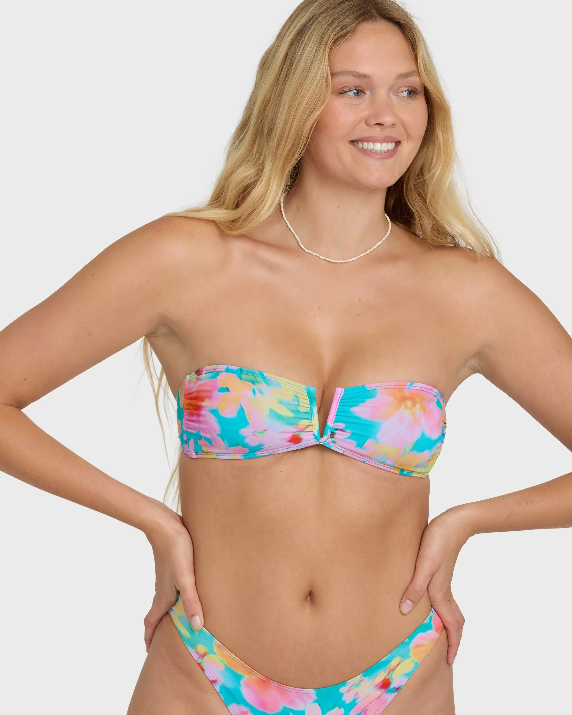 Pipe Dreams V Bandeau Bikini Top - Bright Marine sold by Billabong product image thumbnail 5