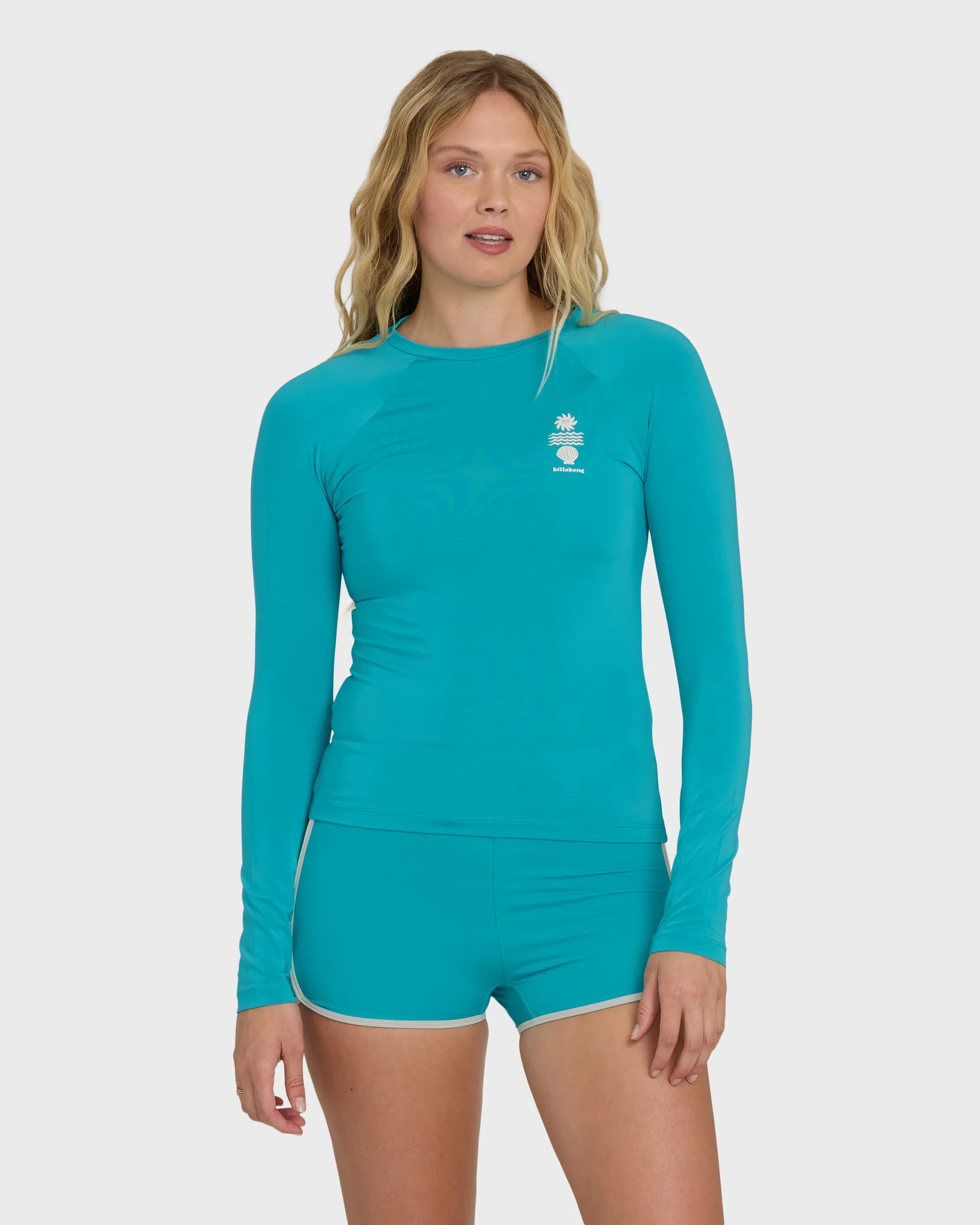 Sol Searcher 50 UPF Long Sleeve Rashguard - Bright Marine sold by Billabong