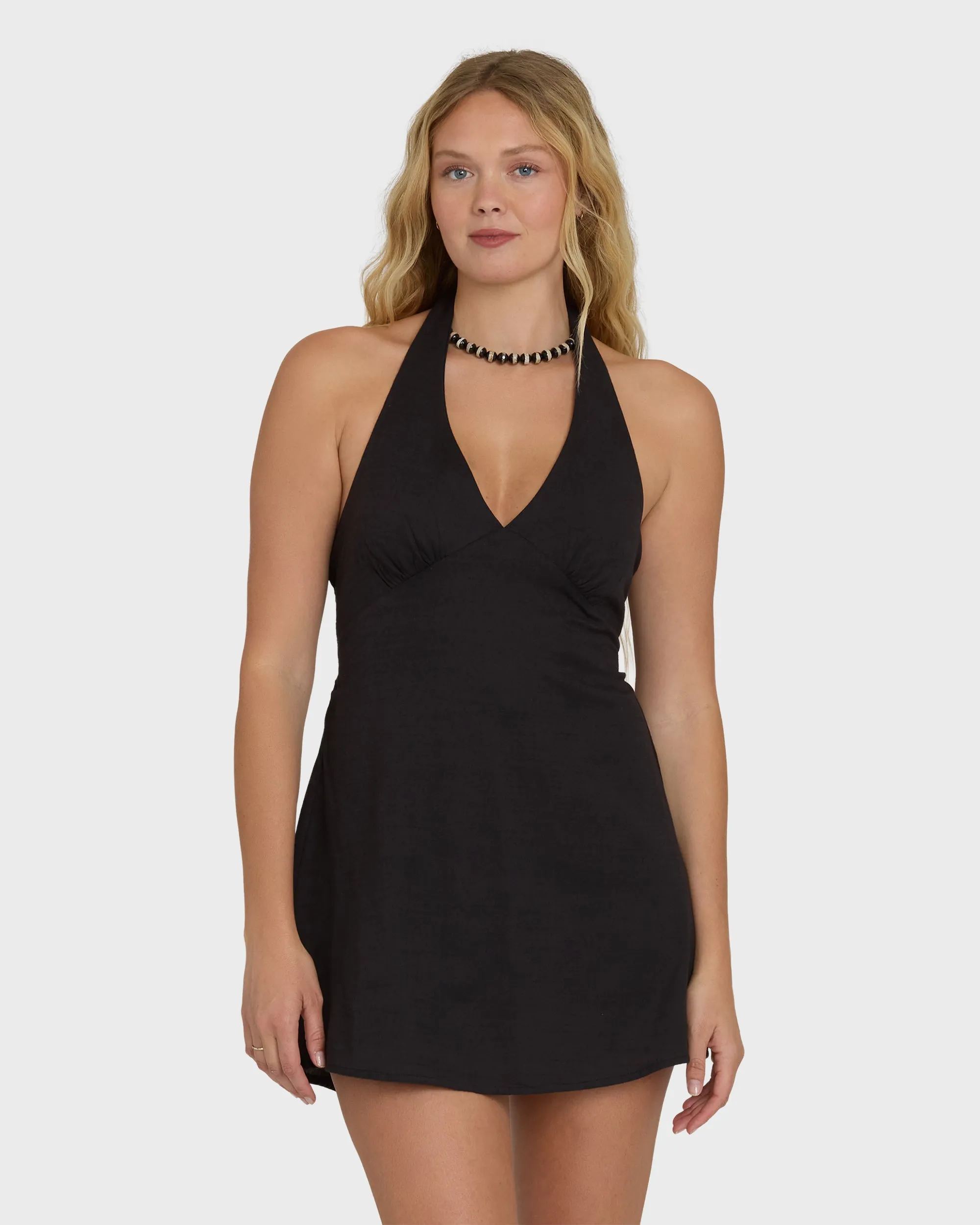 Sunny Sometimes Mini Dress - Black Sands sold by Billabong