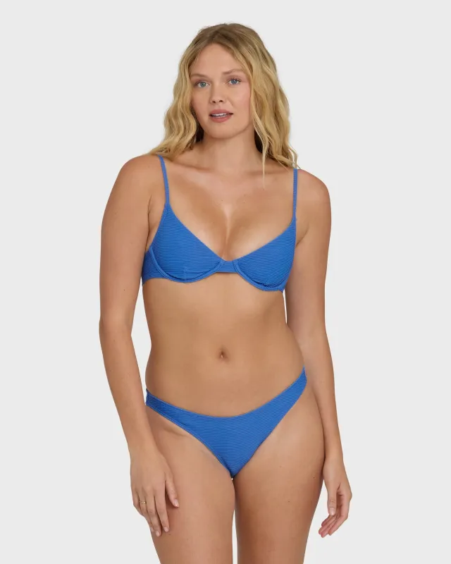 Tanlines Demi Underwire Bikini Top - True Blue made by Billabong