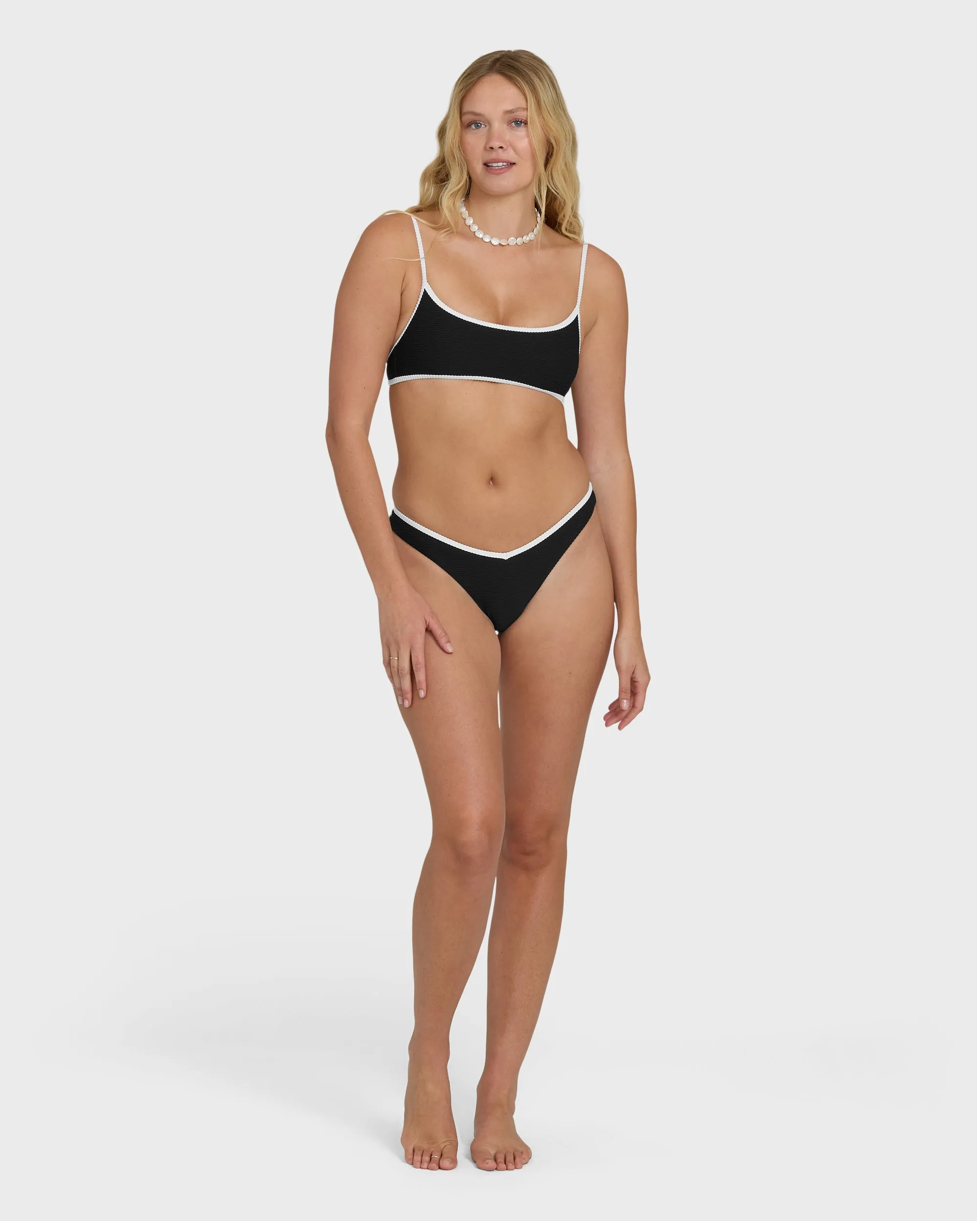 Tanlines Bound V Hike Bikini Bottoms - Black Pebble sold by Billabong product image thumbnail 4