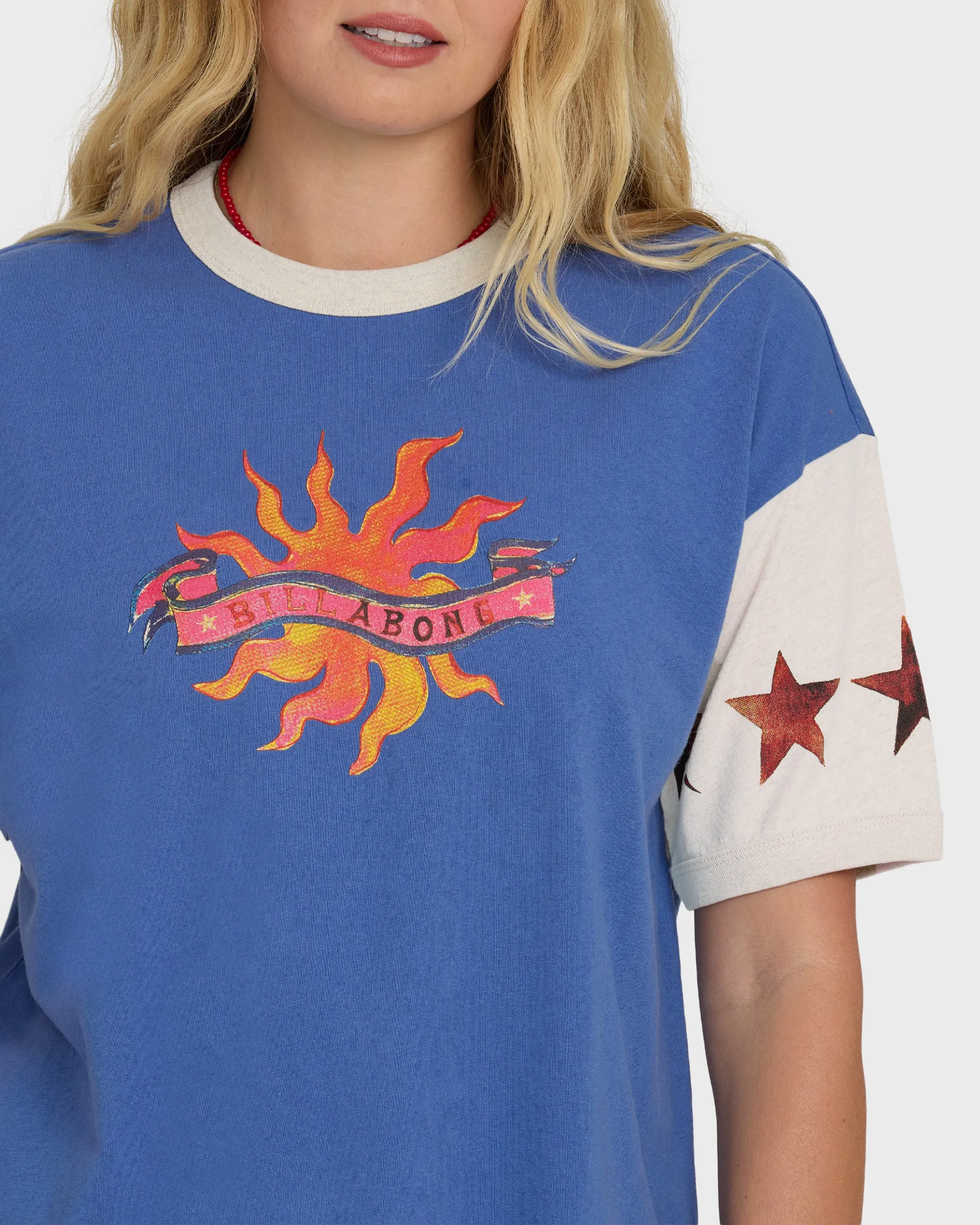 Tropics Co Ringer Short Sleeve Knit T-Shirt - Dutch Blue sold by Billabong product image thumbnail 5