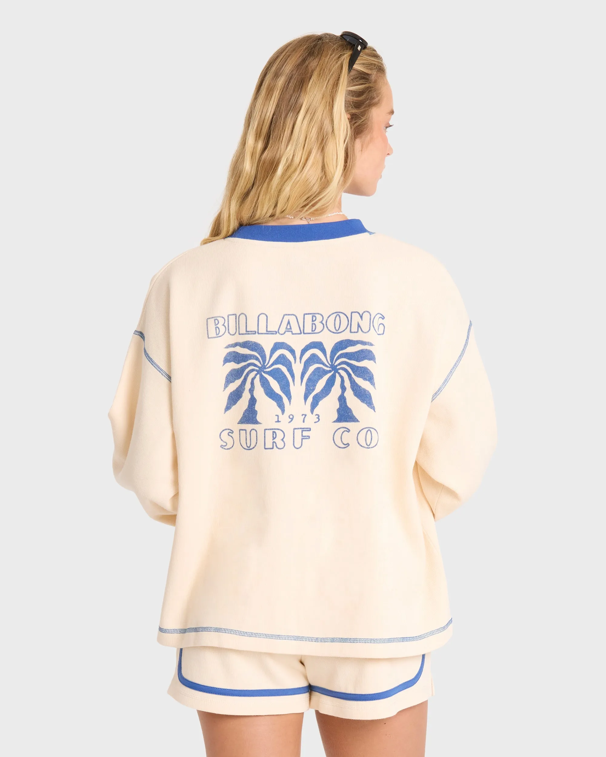 Back To It Crewneck Sweatshirt - White Cap sold by Billabong product image thumbnail 2