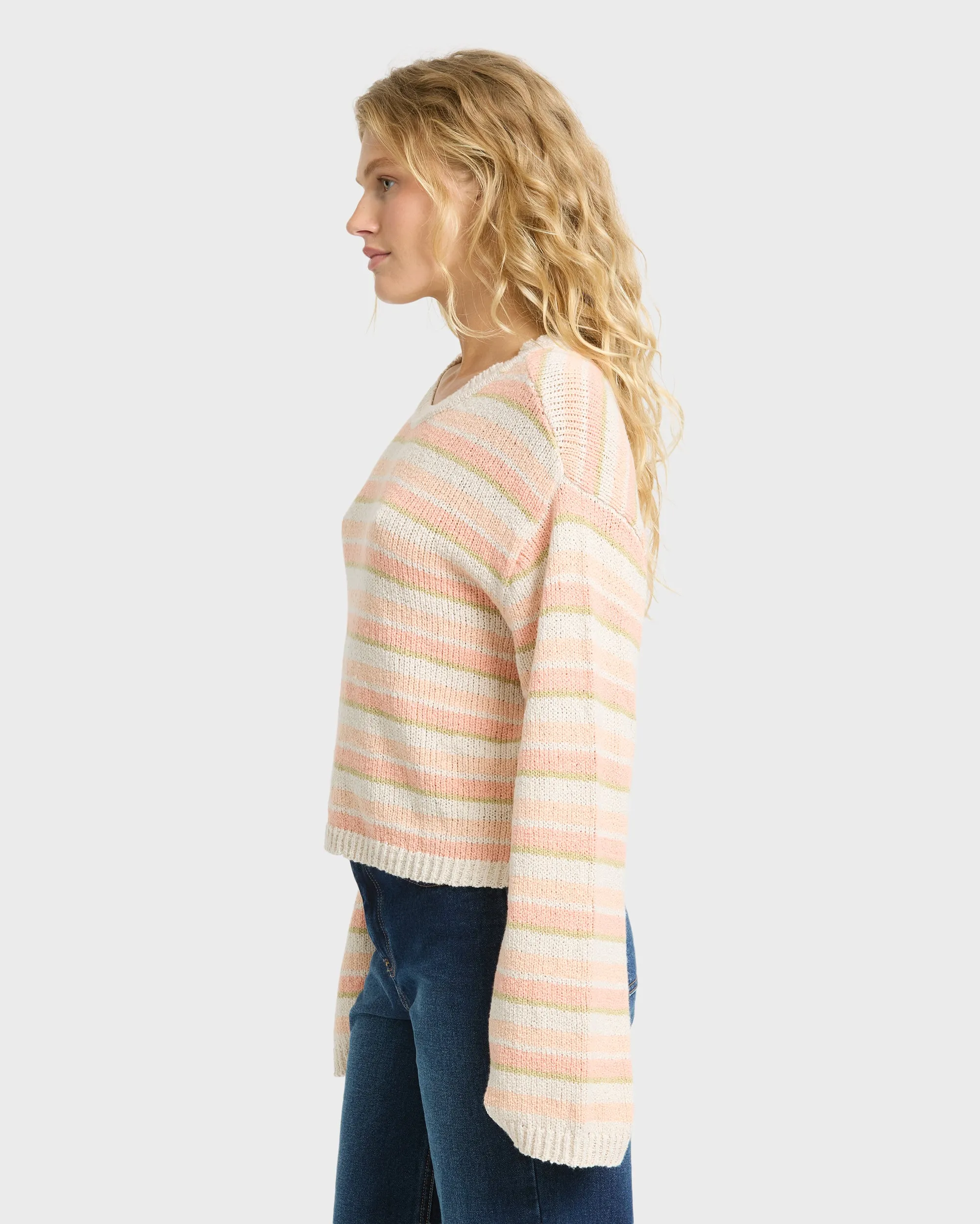 Bright Sol Crewneck Sweater - Light Peach sold by Billabong product image thumbnail 3