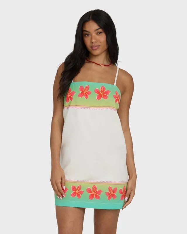 Sun Rays Mini Dress - Salt Crystal made by Billabong