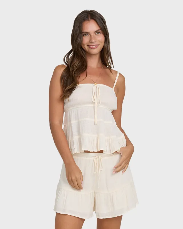 Sol Mate Mini Woven Shorts - White Cap made by Billabong