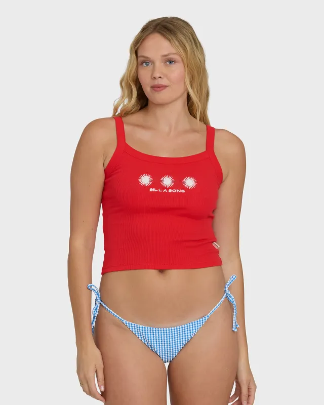 Day Trip Forever Tank Top - Fiesta Red made by Billabong