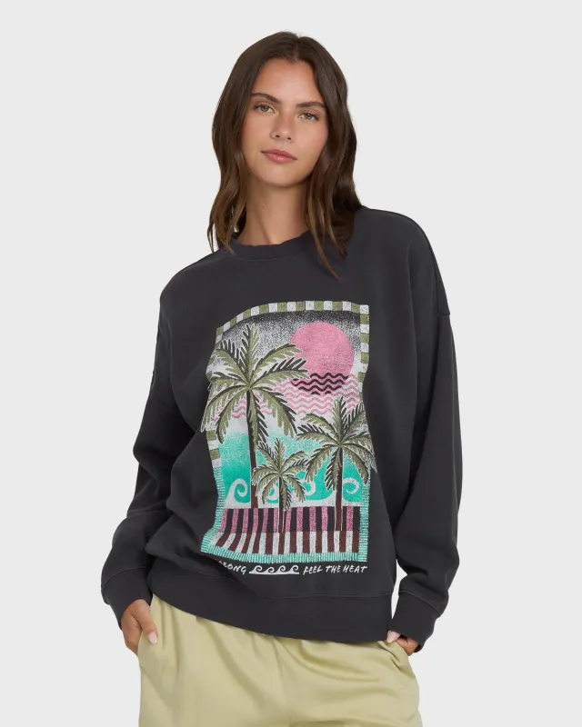 Echo Crewneck Sweatshirt - Black Sands made by Billabong