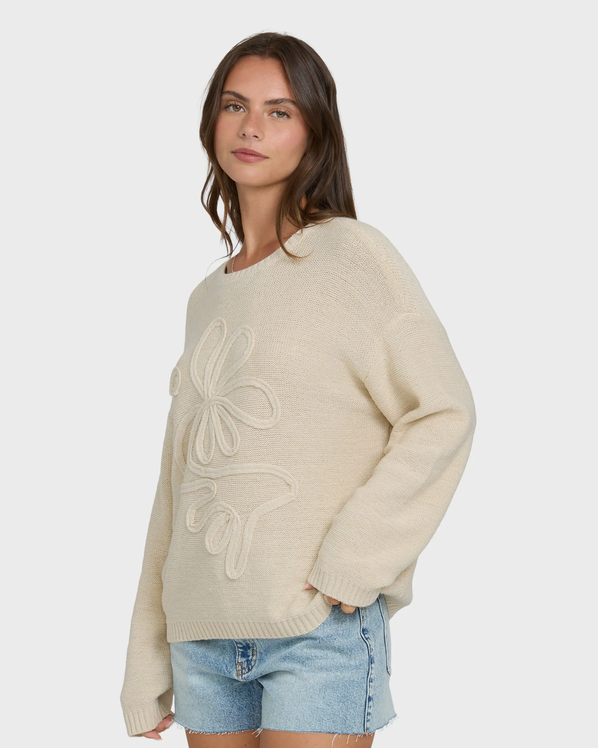 Soft Wave Crewneck Sweater - White Cap sold by Billabong product image thumbnail 3