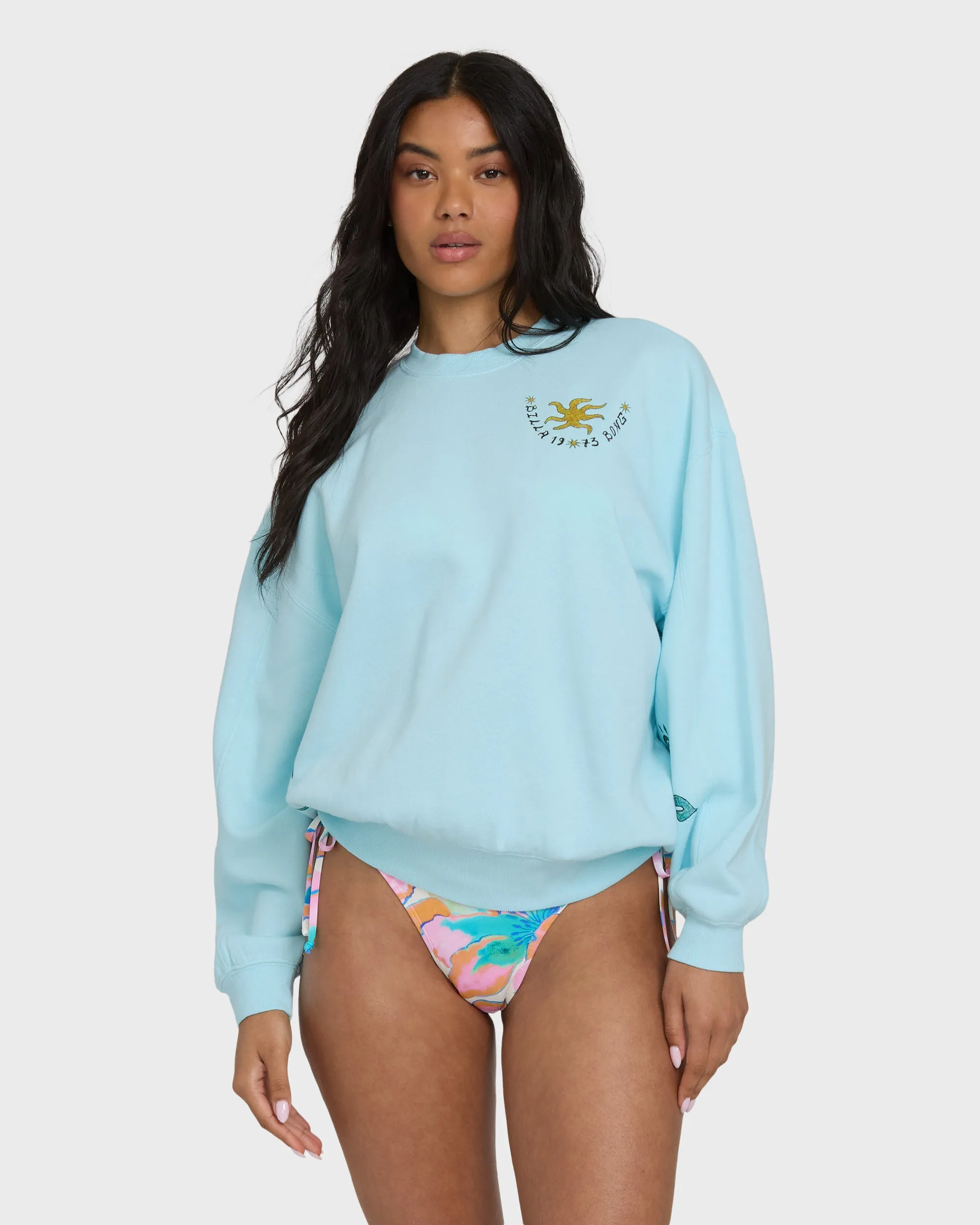 Sunset Rider Kendal Crewneck Sweatshirt - Clearwater sold by Billabong