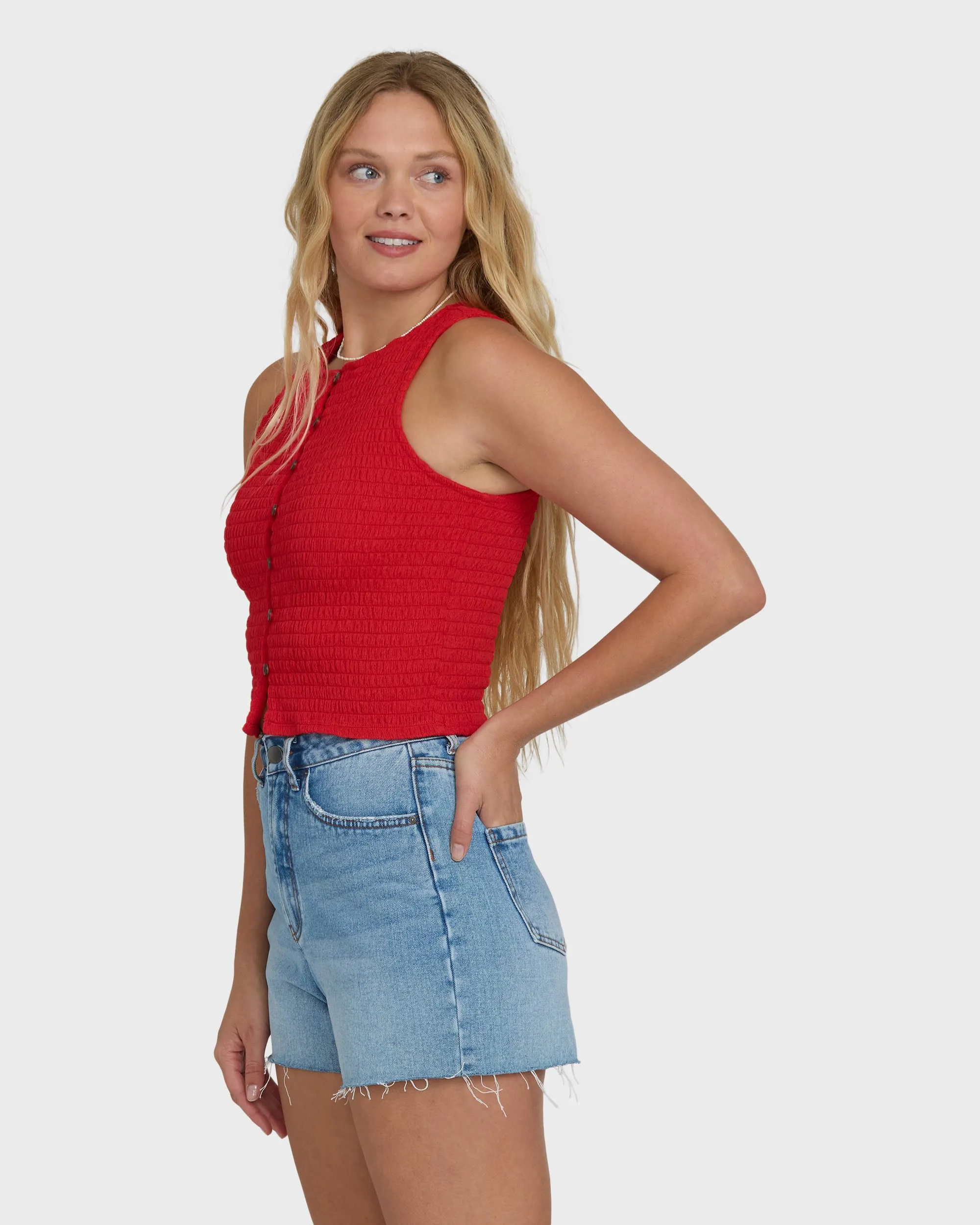 Kelsey Tank Top - Fiesta Red sold by Billabong product image thumbnail 3