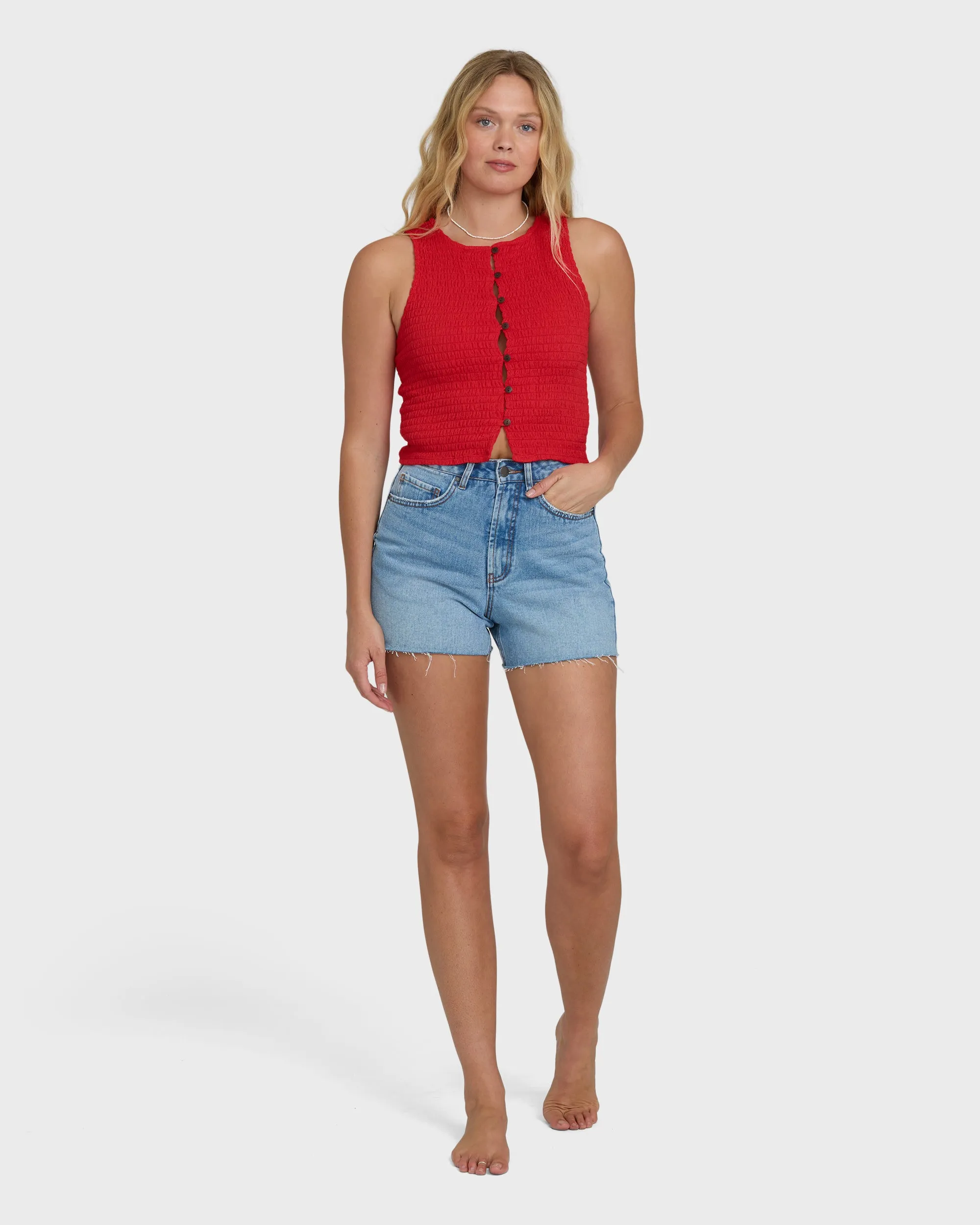 Kelsey Tank Top - Fiesta Red sold by Billabong product image thumbnail 4