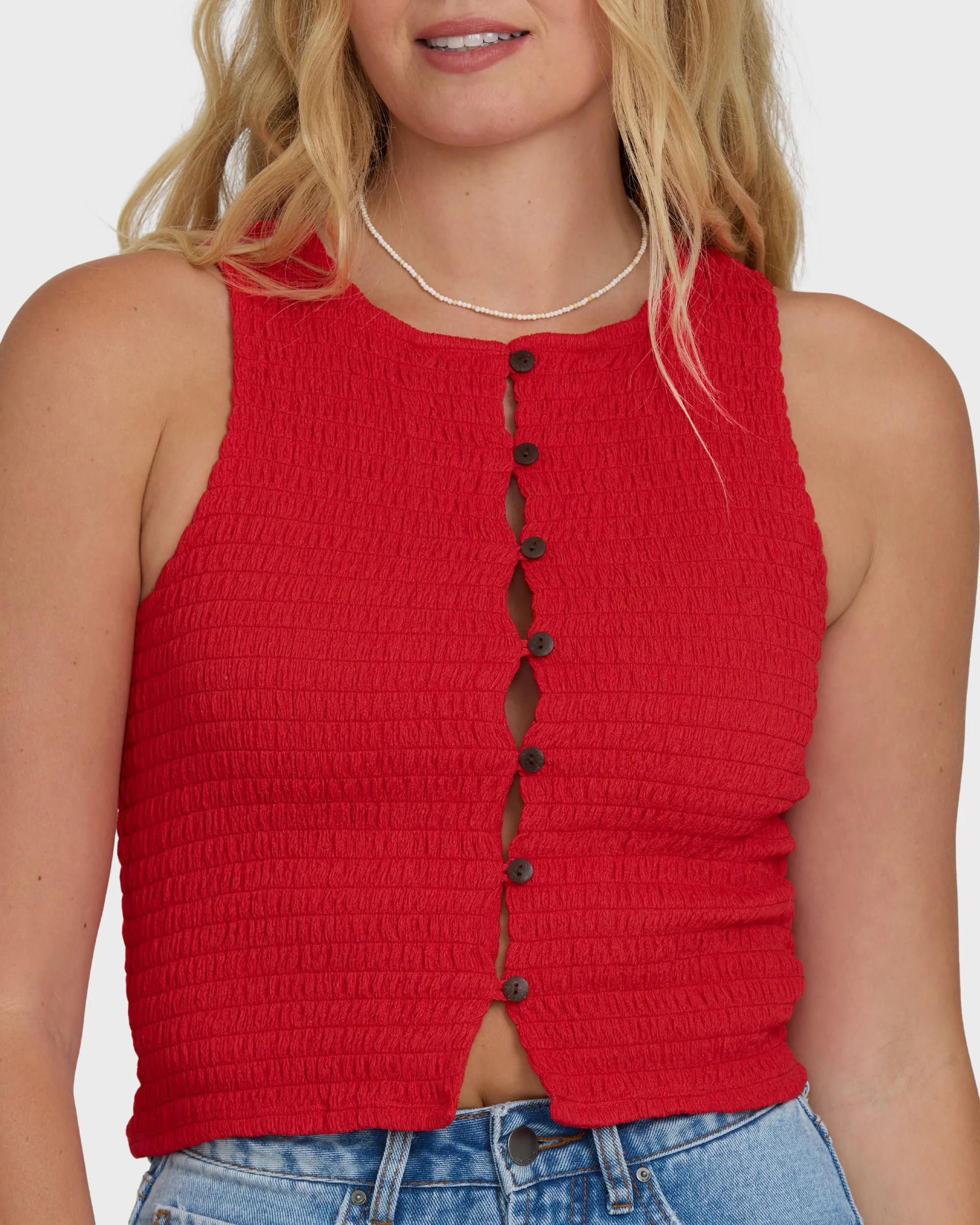 Kelsey Tank Top - Fiesta Red sold by Billabong product image thumbnail 5