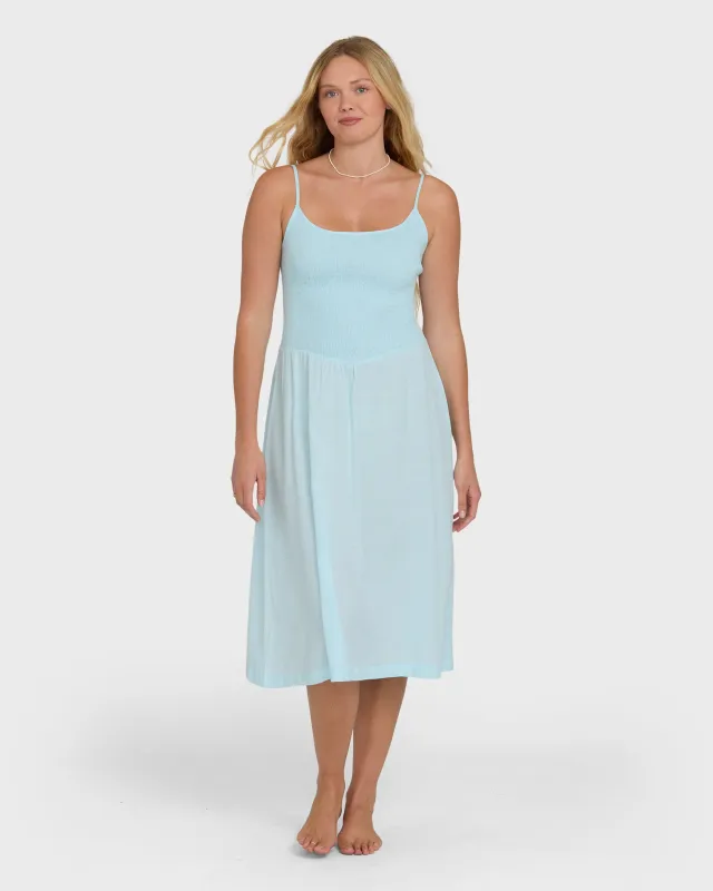 Hidden Cove Midi Dress - Clearwater made by Billabong