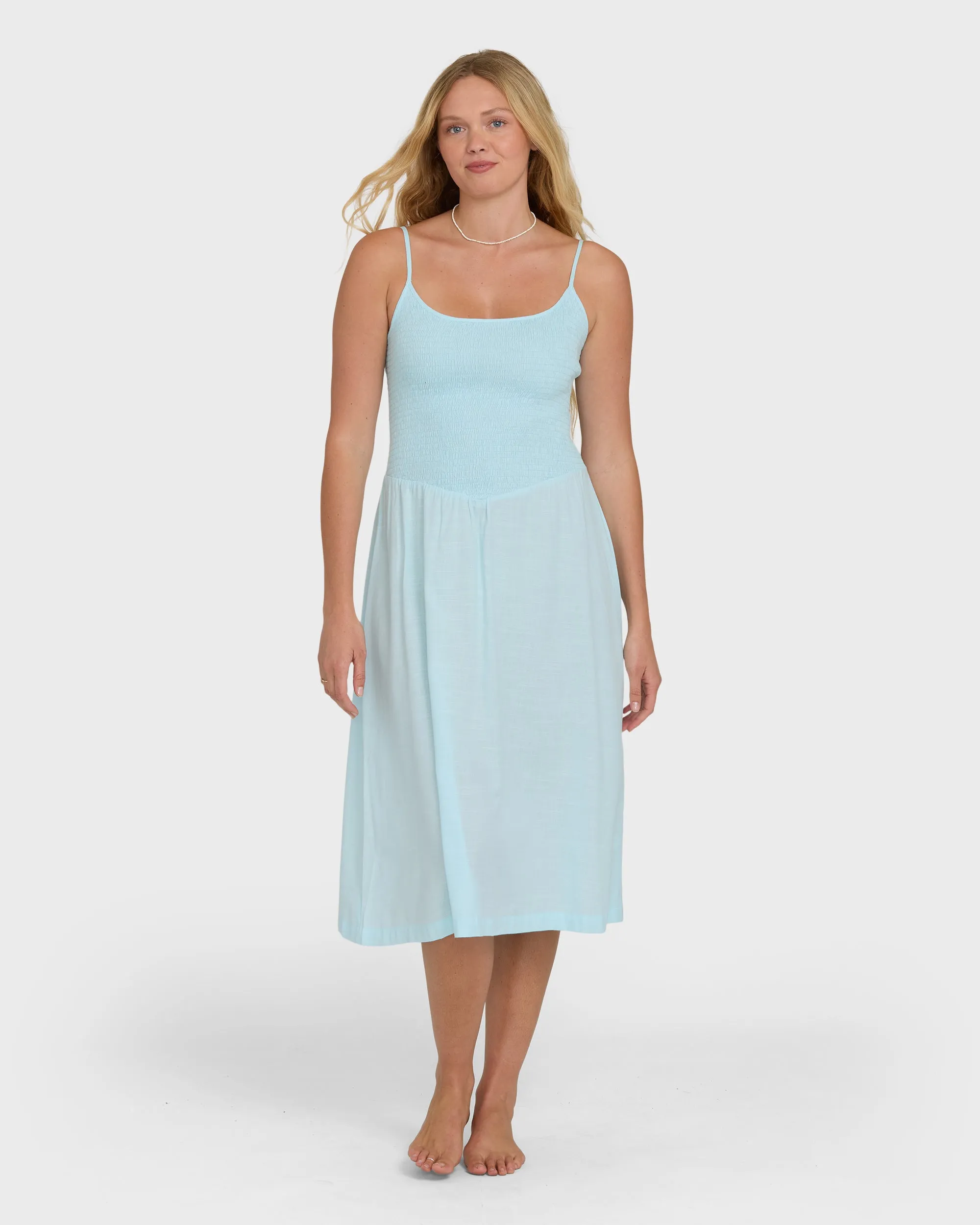 Hidden Cove Midi Dress - Clearwater sold by Billabong