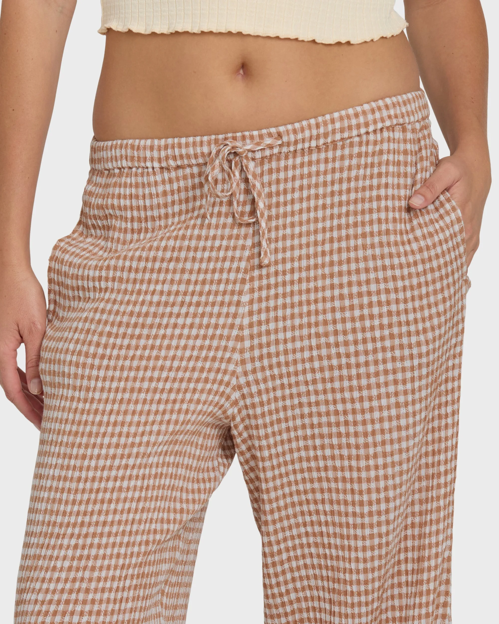 Wanderer Bitty Check Pants - Sugar Almond sold by Billabong product image thumbnail 5