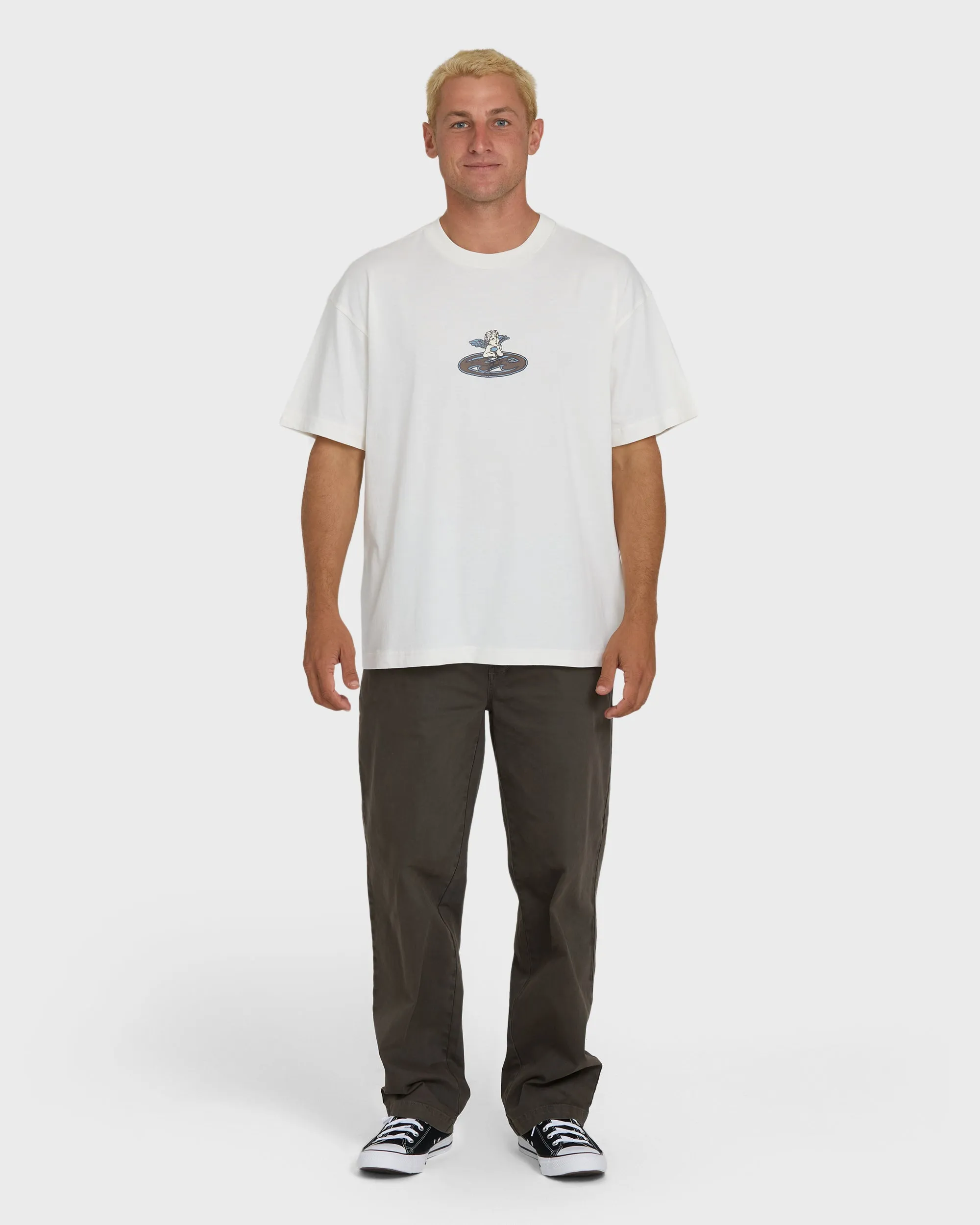 Bad Dog Cherub OG Knit Short Sleeve T-Shirt - Off White sold by Billabong product image thumbnail 4