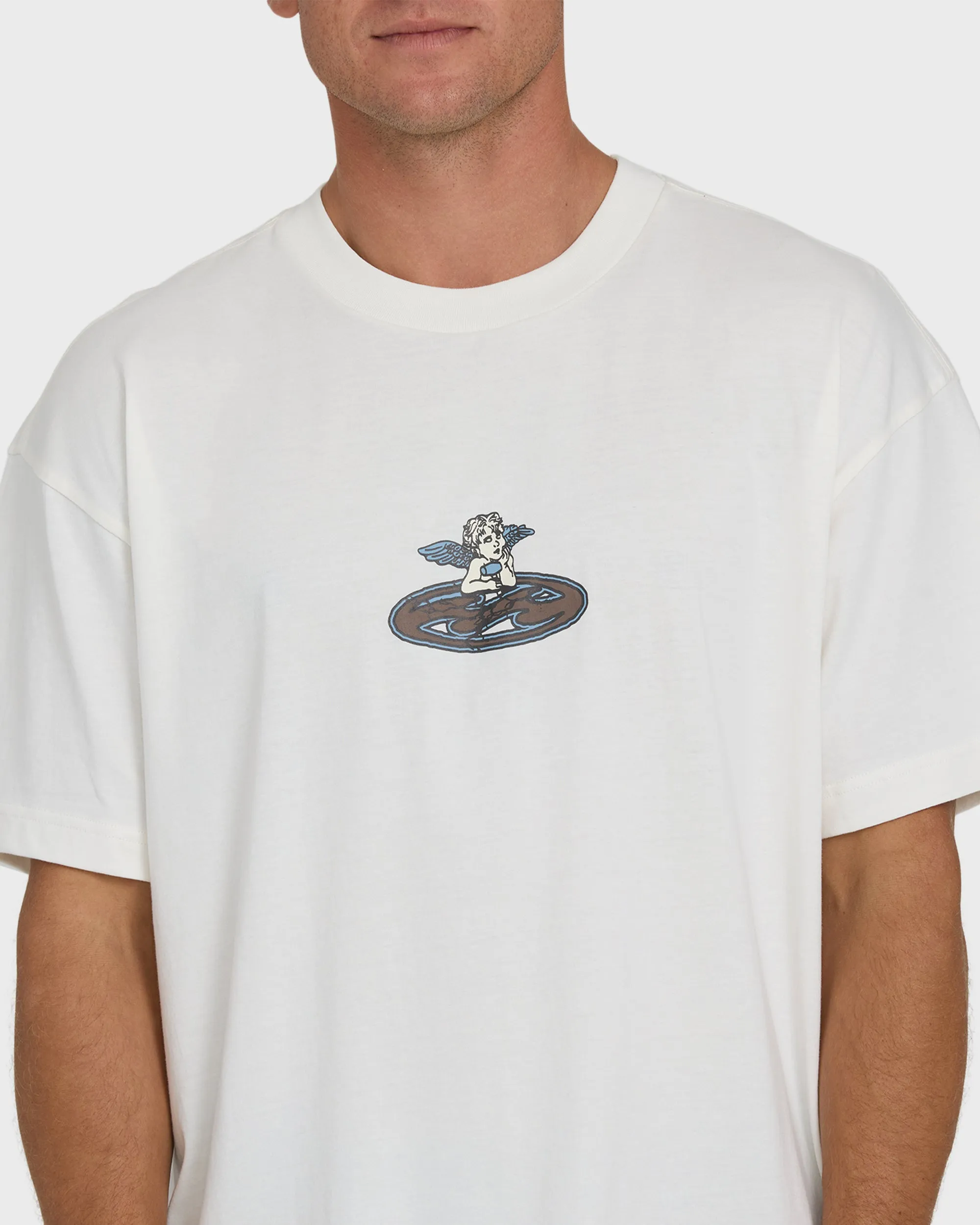 Bad Dog Cherub OG Knit Short Sleeve T-Shirt - Off White sold by Billabong product image thumbnail 5