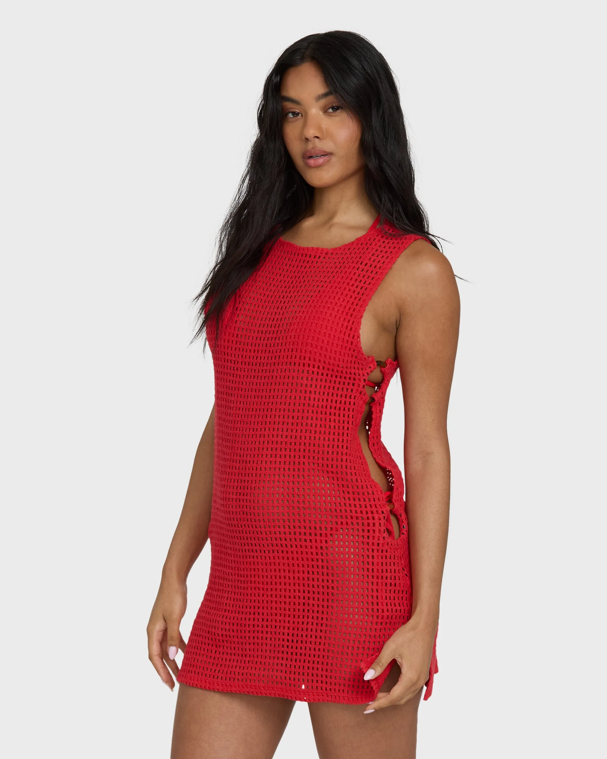 Rising Tides Cover-Up Dress - Fiesta Red sold by Billabong product image thumbnail 3