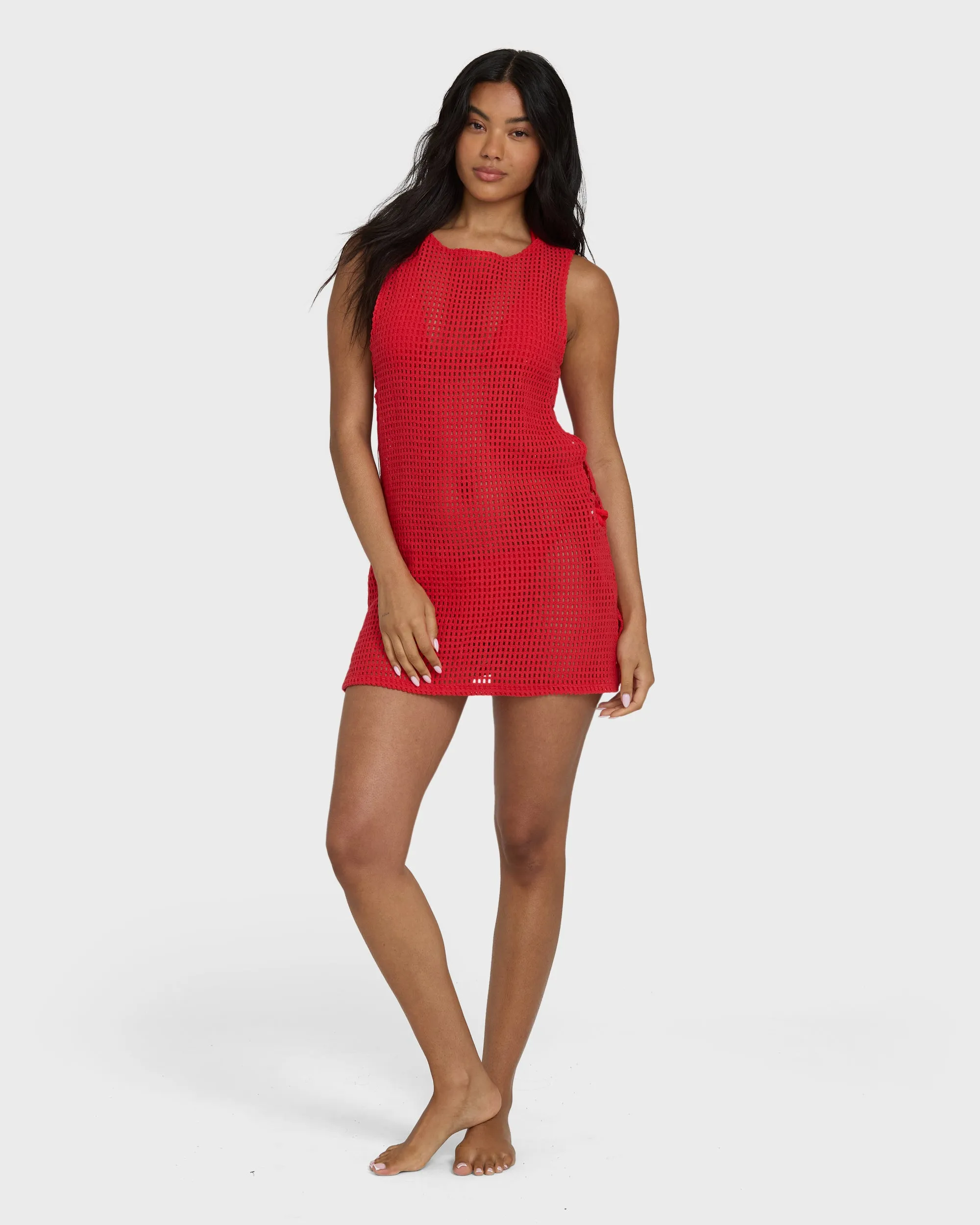 Rising Tides Cover-Up Dress - Fiesta Red sold by Billabong product image thumbnail 4