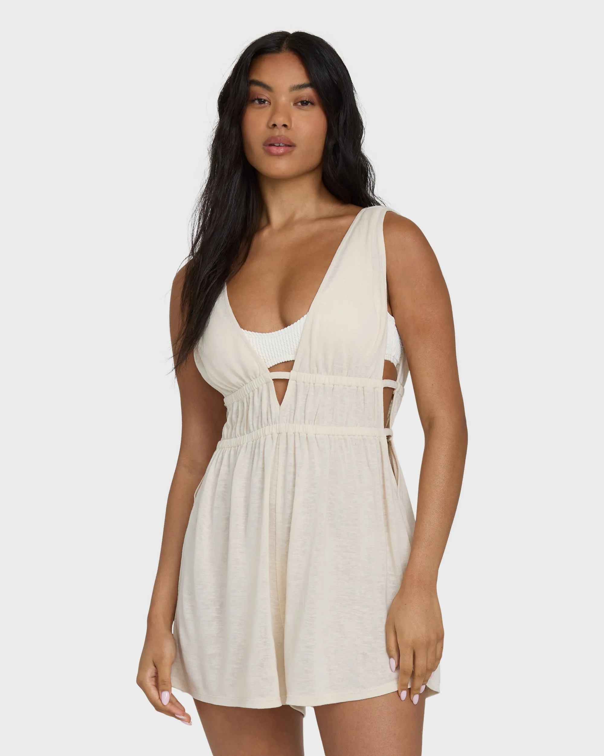 Golden Sun Romper - White Cap sold by Billabong